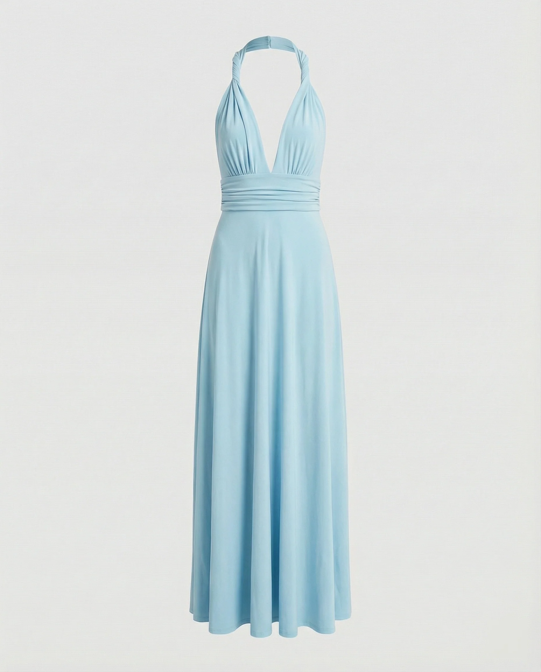Damen Maxikleid Sommer V-Ausschnitt Empire - Image 28