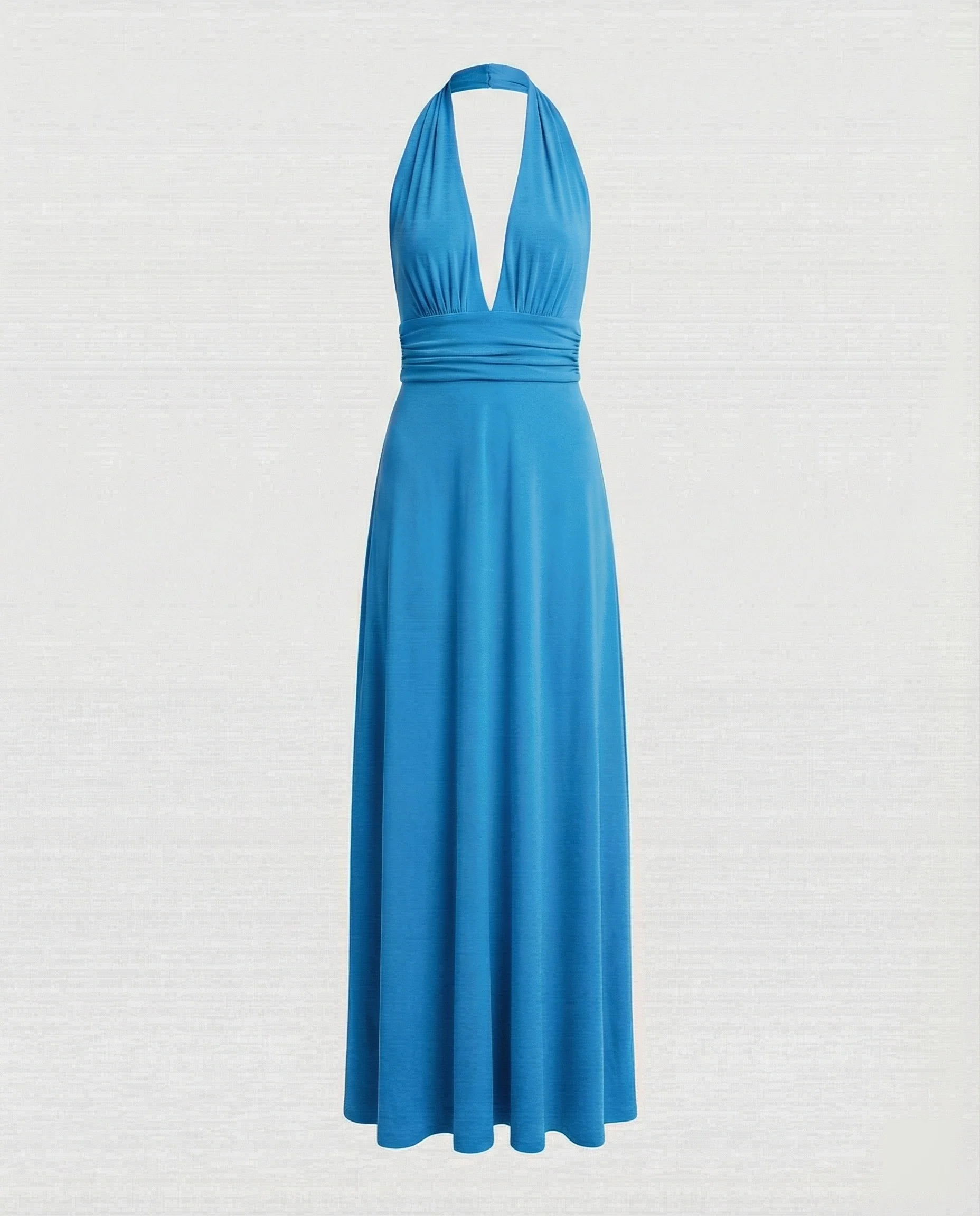 Damen Maxikleid Sommer V-Ausschnitt Empire - Image 29