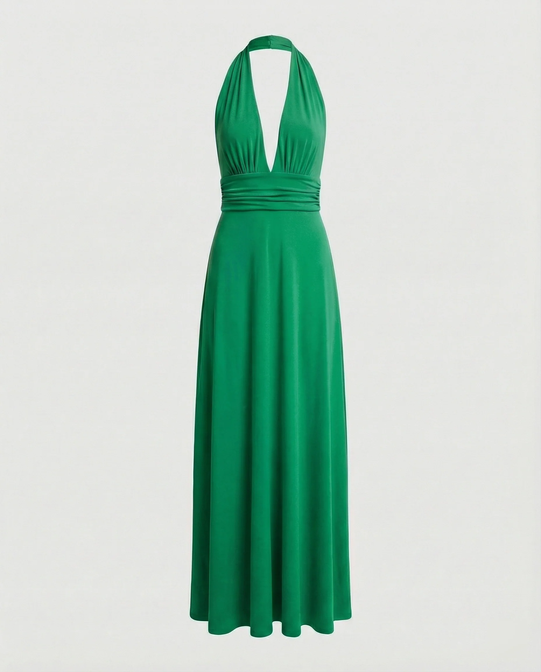 Damen Maxikleid Sommer V-Ausschnitt Empire - Image 31