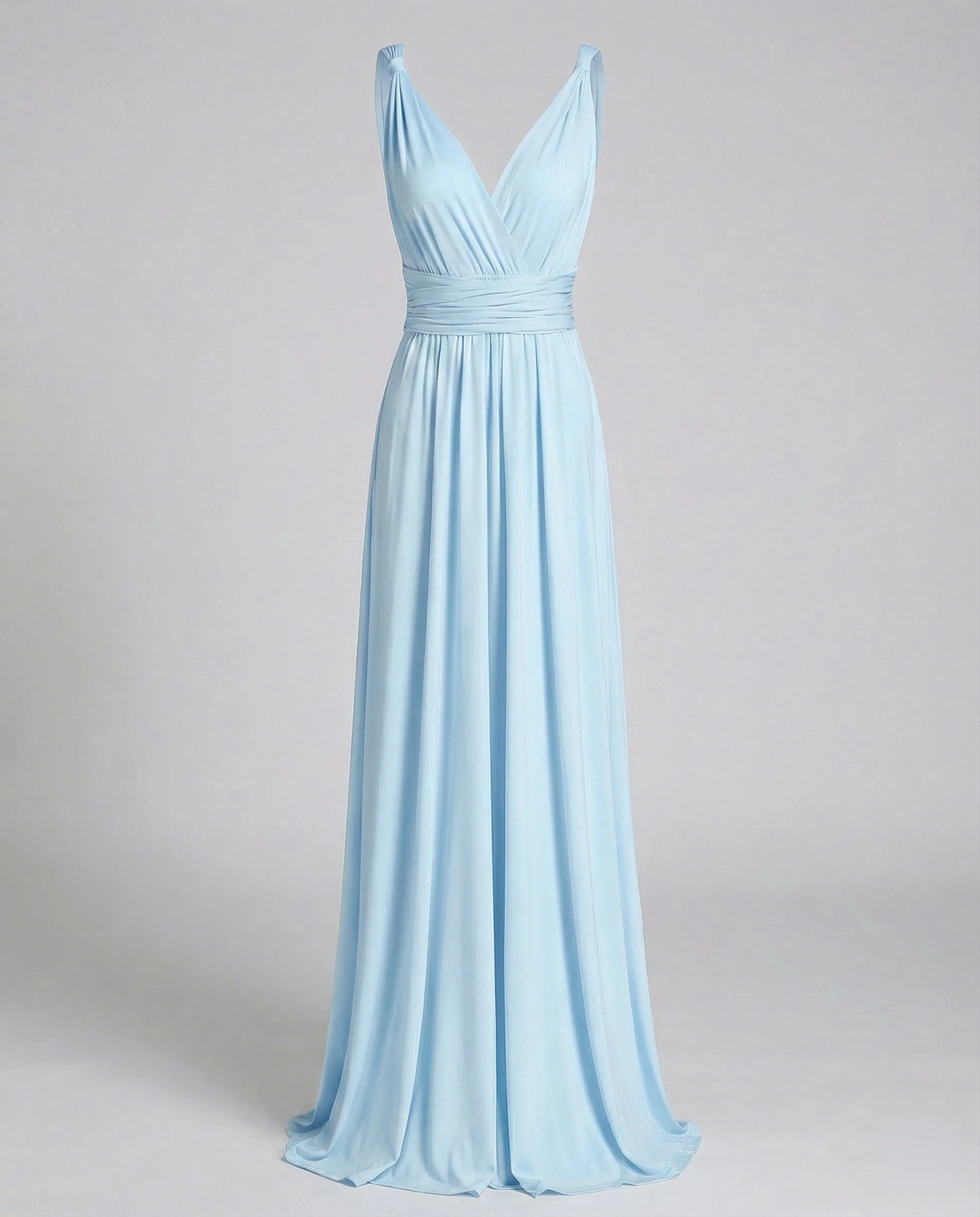 Damen Maxikleid Sommer V-Ausschnitt Empire - Image 4