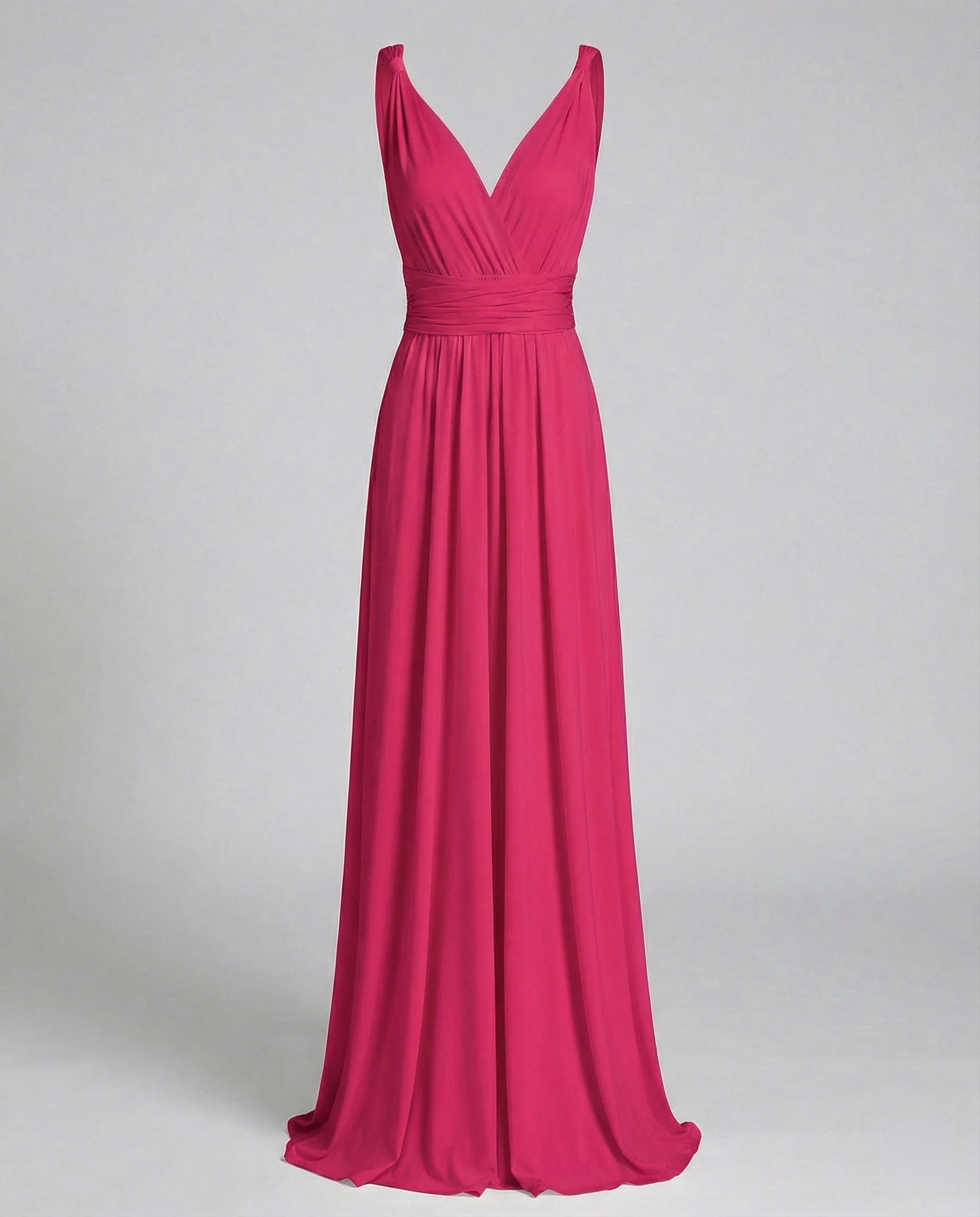 Damen Maxikleid Sommer V-Ausschnitt Empire - Image 9