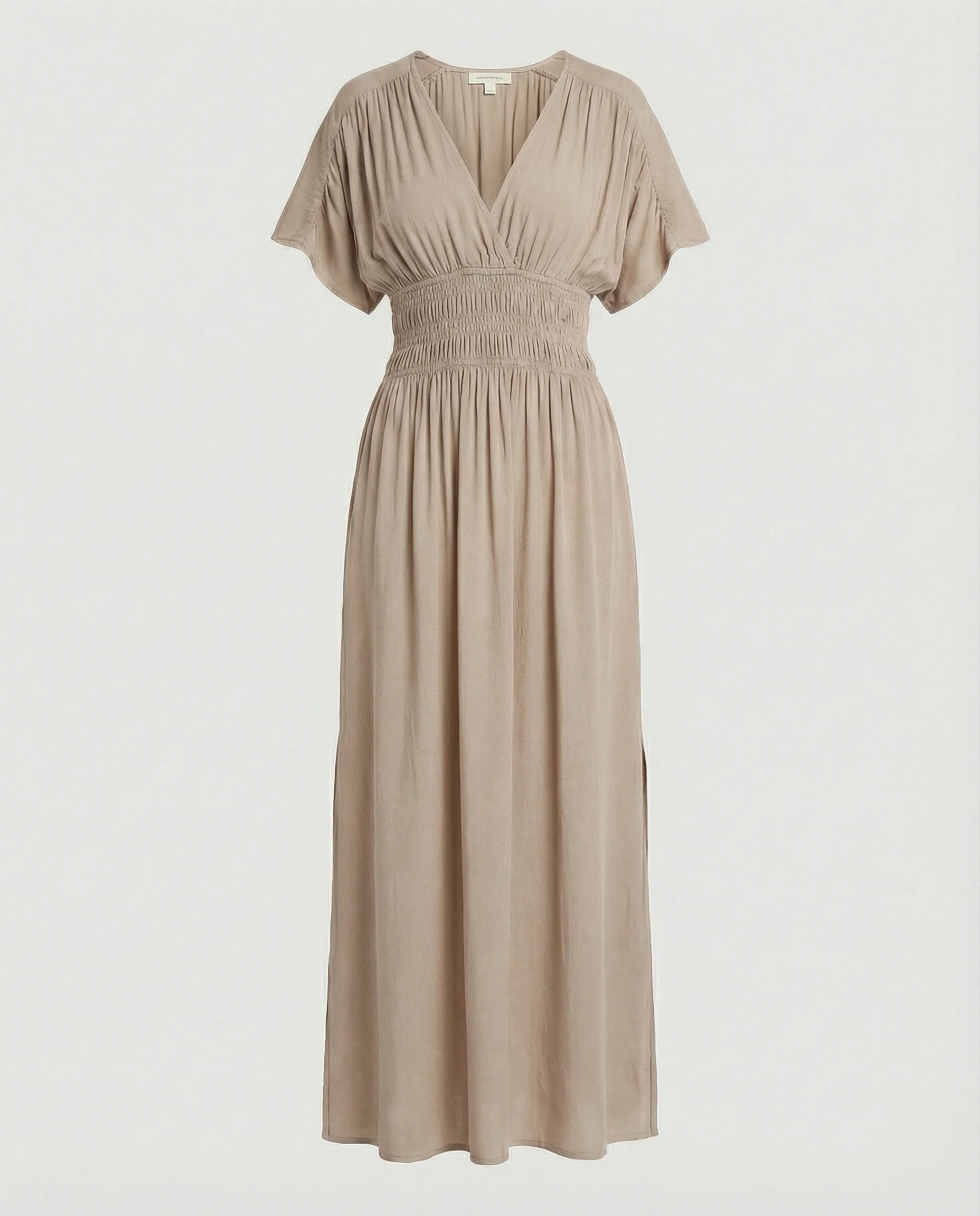 Damen Maxikleid Sommer V-Ausschnitt Schlitz - Image 13