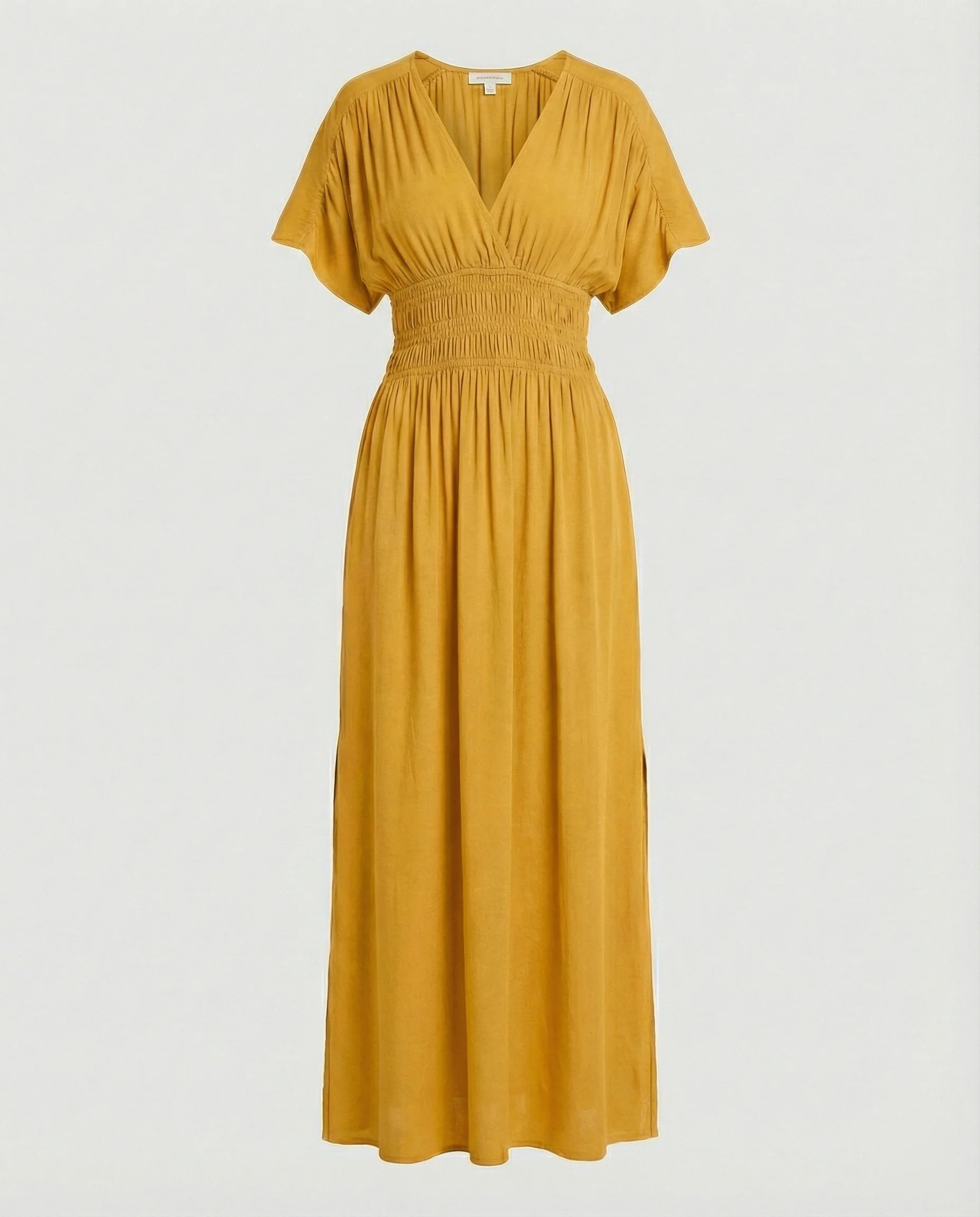 Damen Maxikleid Sommer V-Ausschnitt Schlitz - Image 6