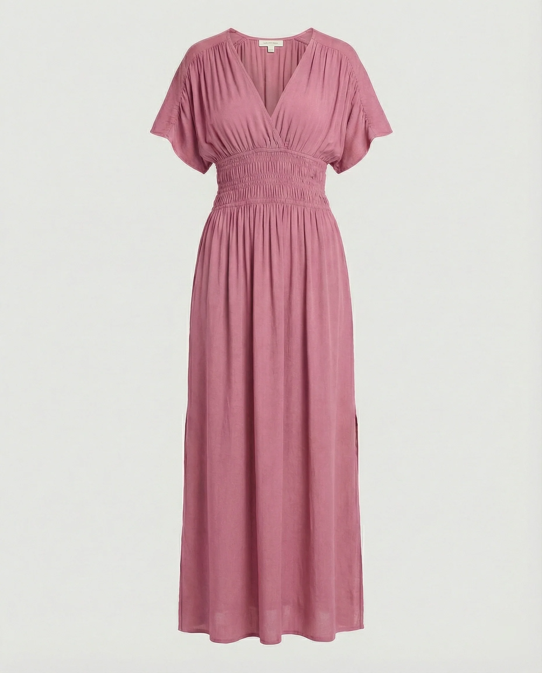 Damen Maxikleid Sommer V-Ausschnitt Schlitz - Image 7