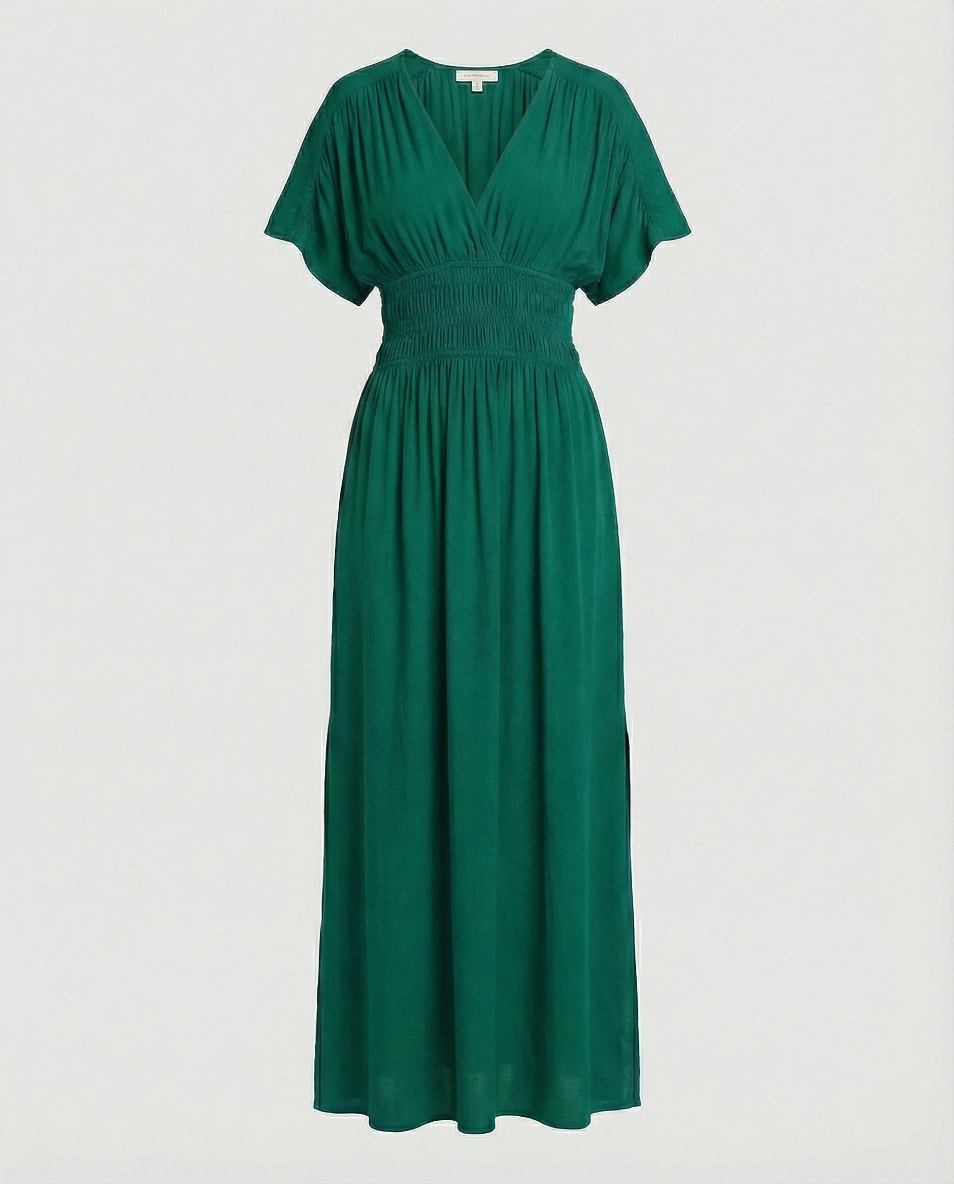 Damen Maxikleid Sommer V-Ausschnitt Schlitz - Image 9