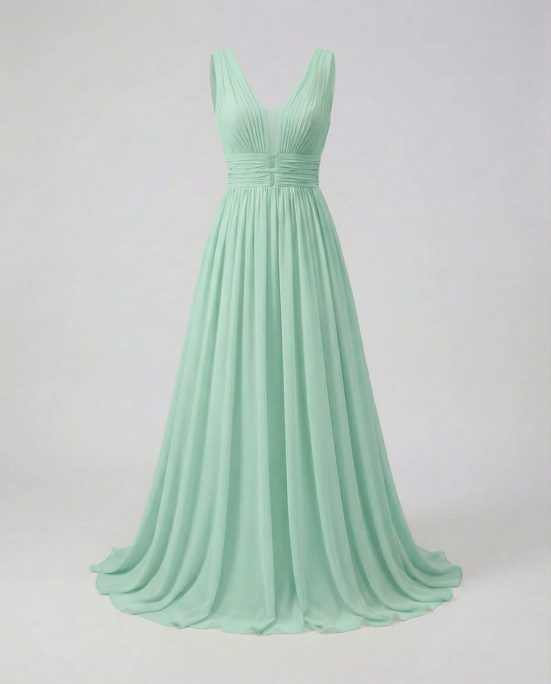 Damen Maxikleid Chiffon mit Cut Out - Image 5