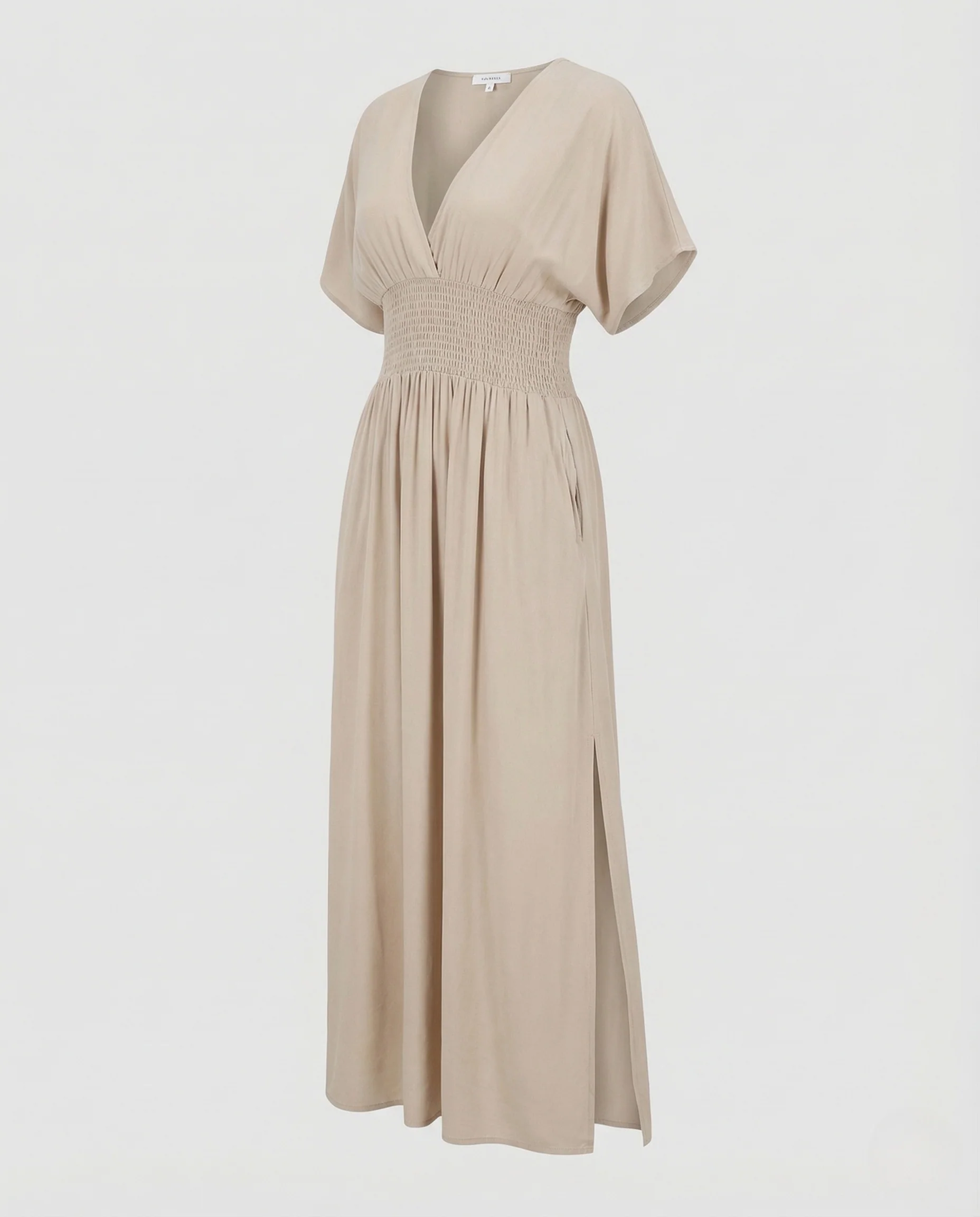 Damen Maxikleid mit gesmokter Taille - Image 5