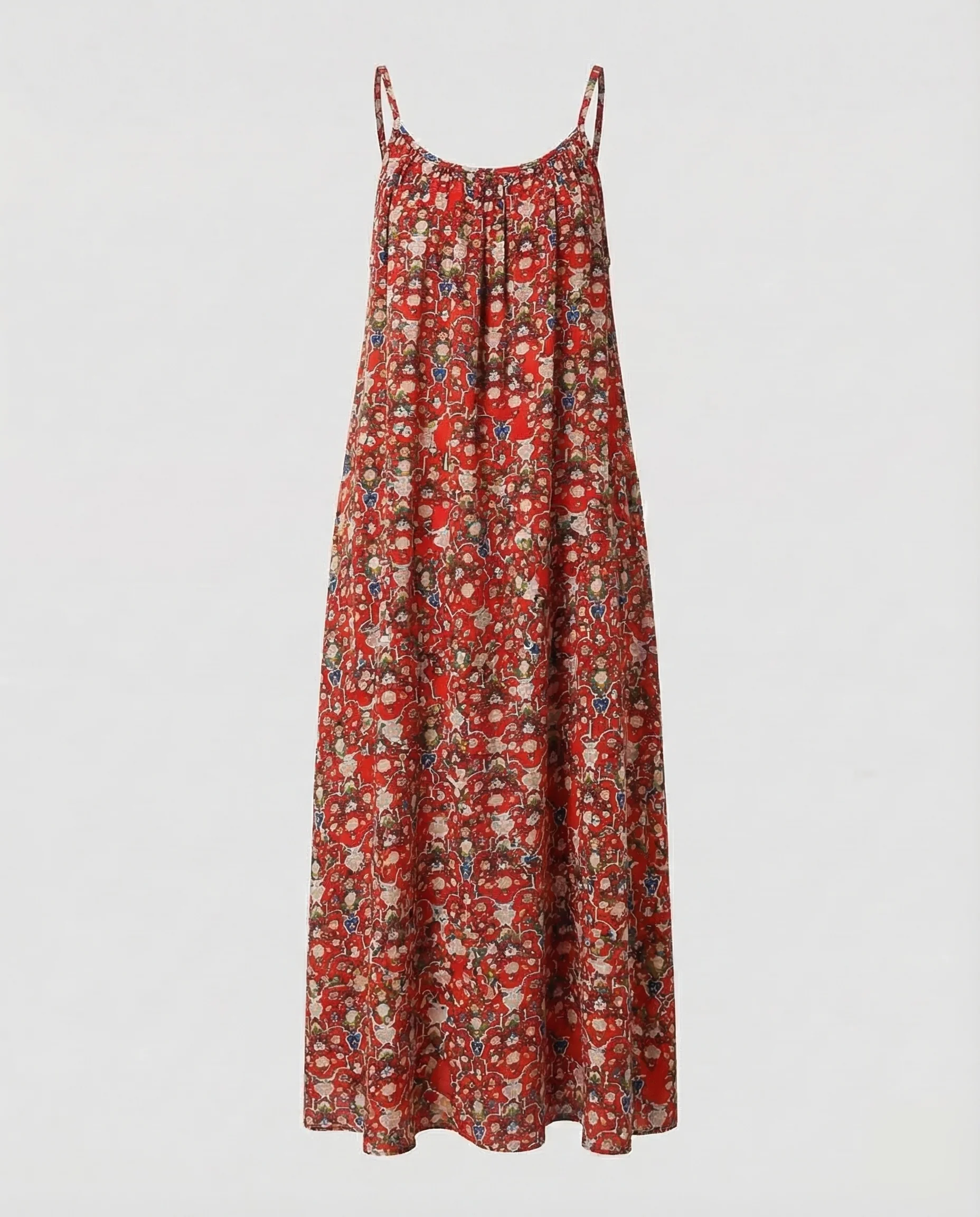Damen Maxikleid Spaghettiträger Sommer - Image 10