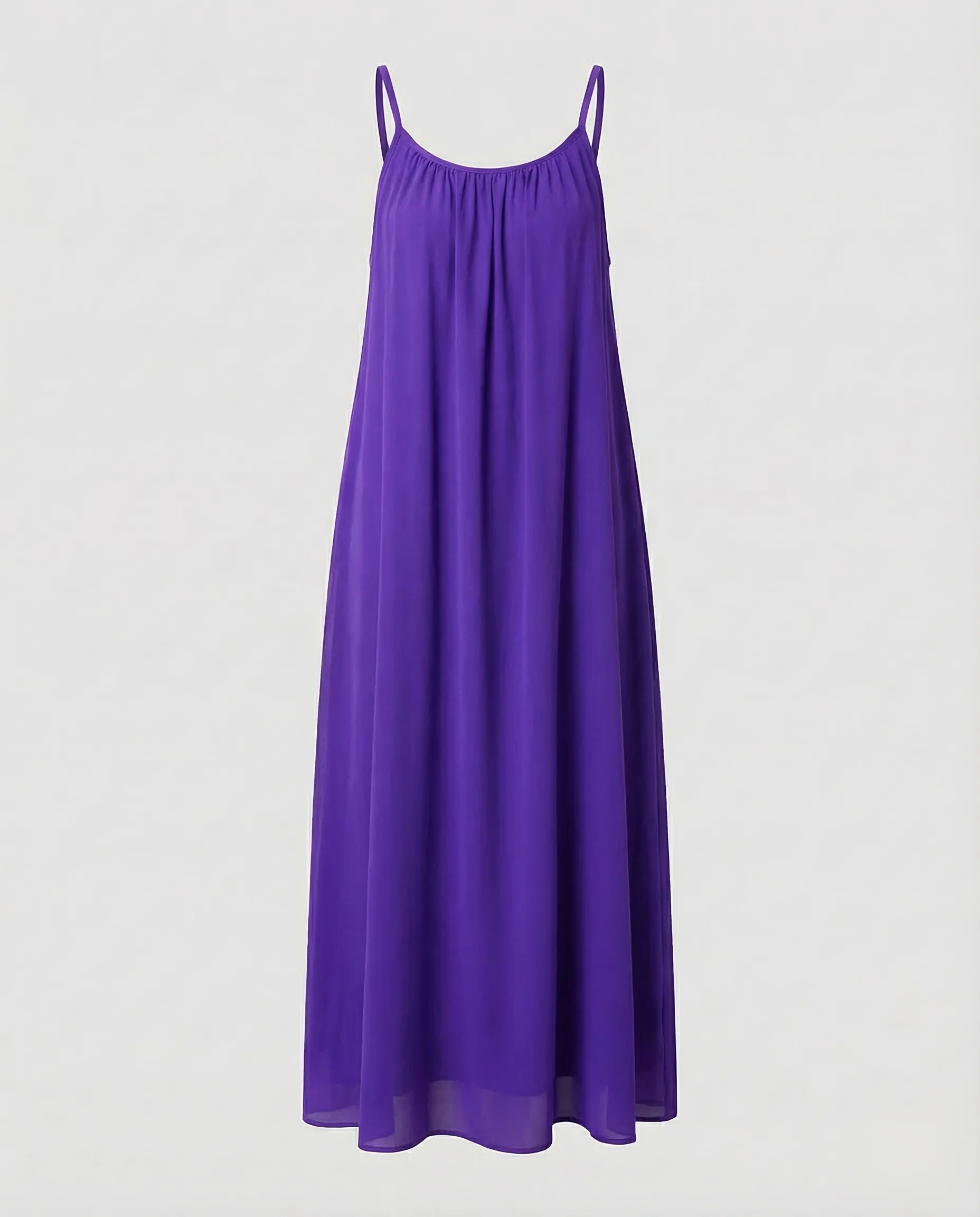 Damen Maxikleid Spaghettiträger Sommer - Image 11