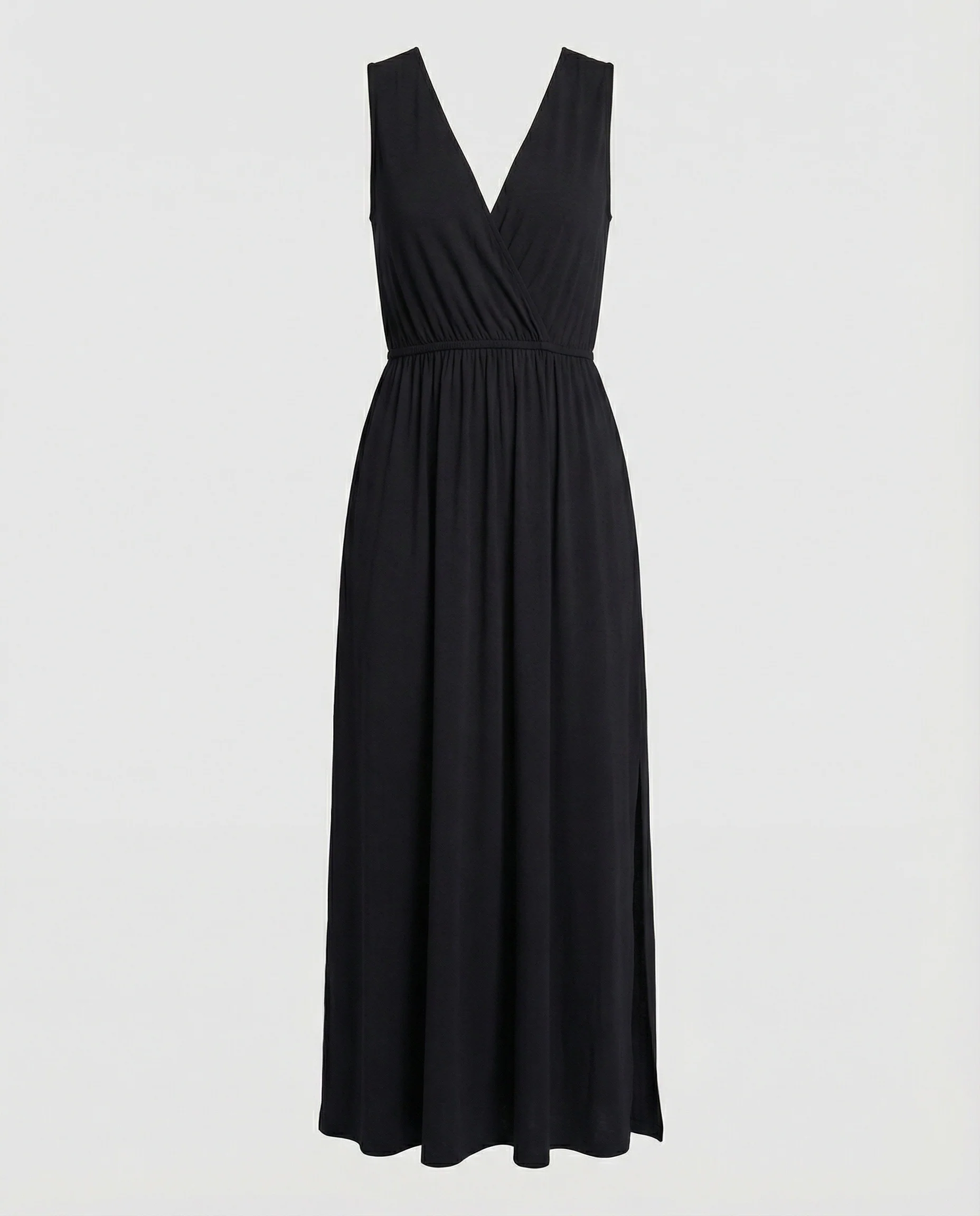 Damen Maxikleid Wickeloptik mit Beinschlitz - Image 4