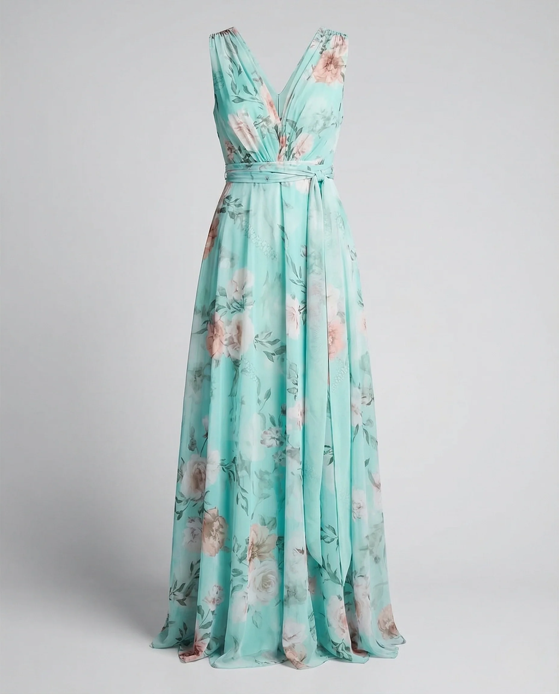 Damen Wickel Maxikleid aus Chiffon - Image 5