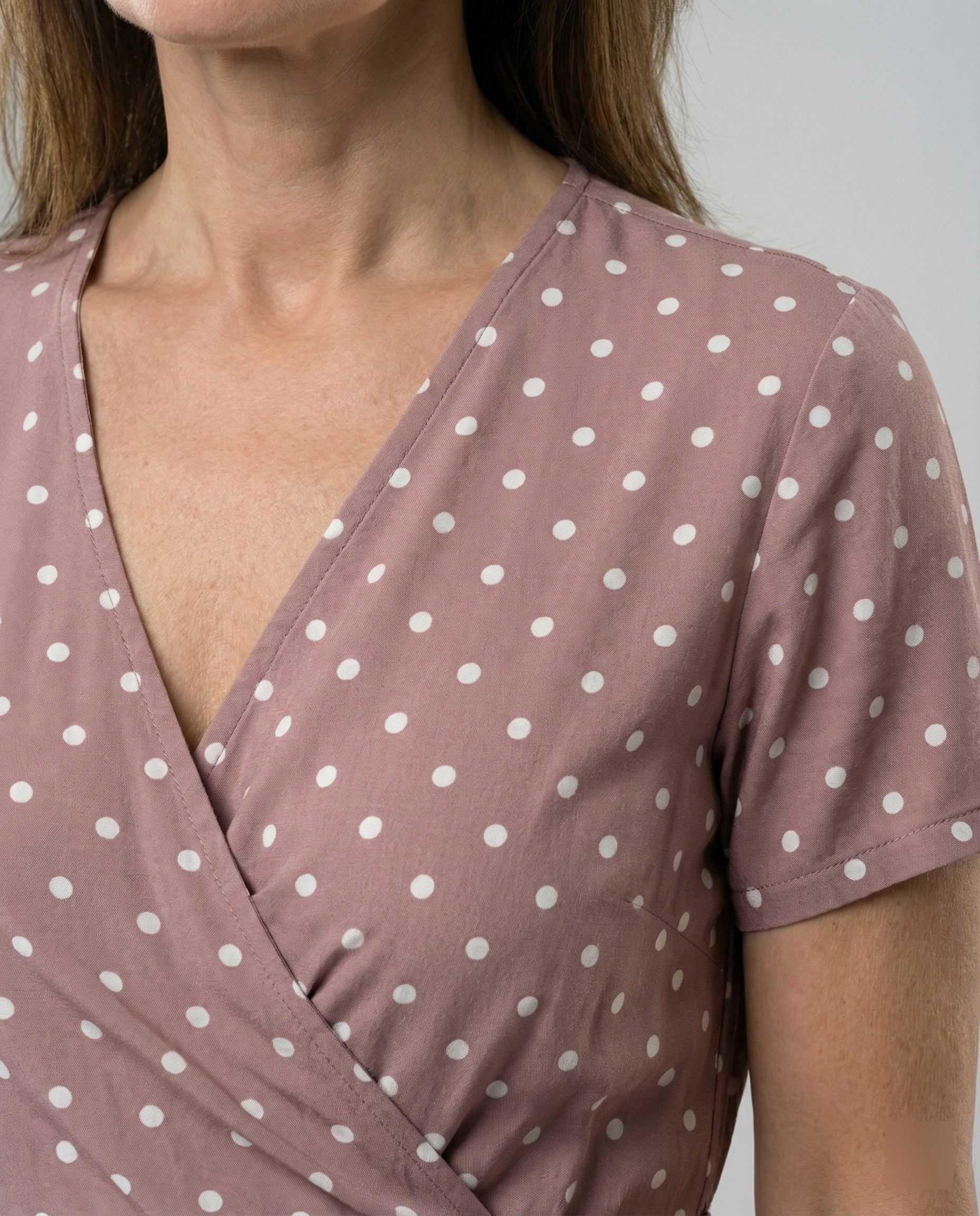Damen Wickel Maxikleid mit Schlitz - Image 6