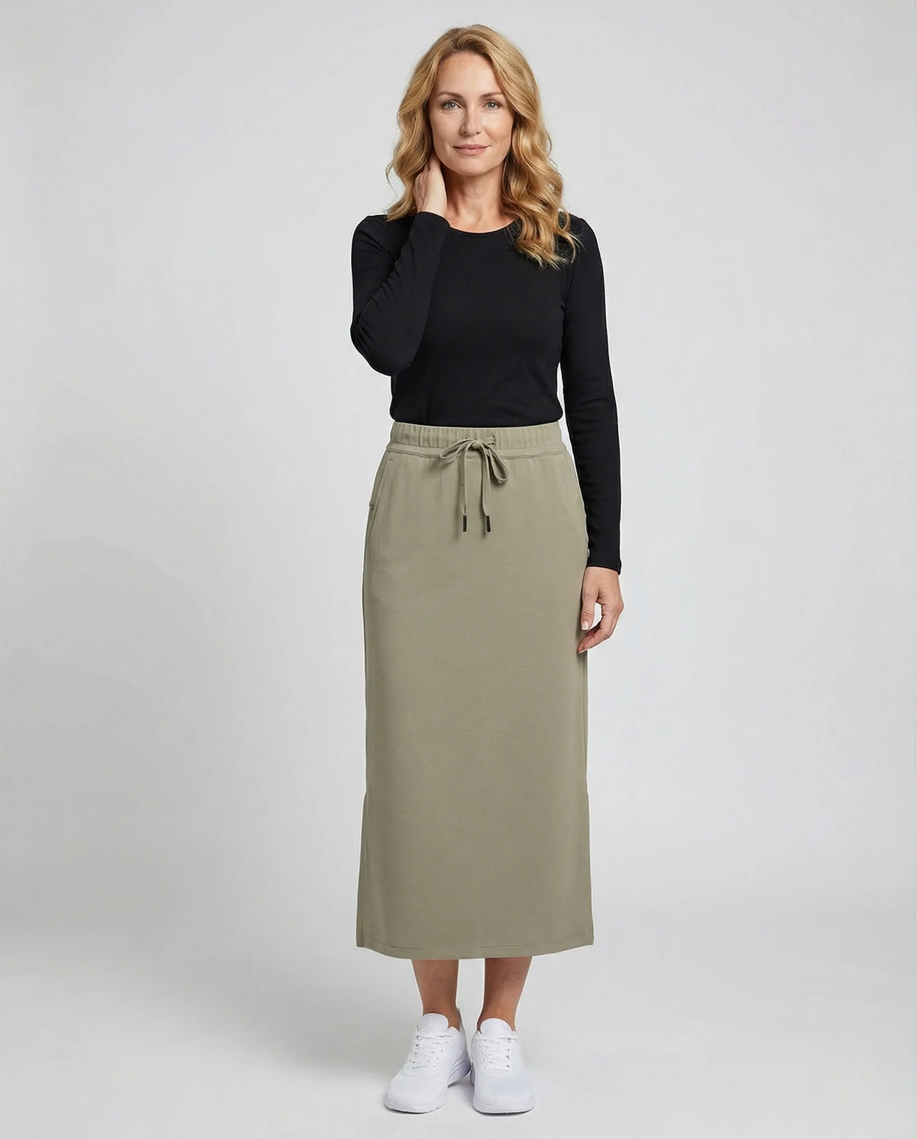 Freizeitkleidung Damen Sweat Maxirock - Image 2