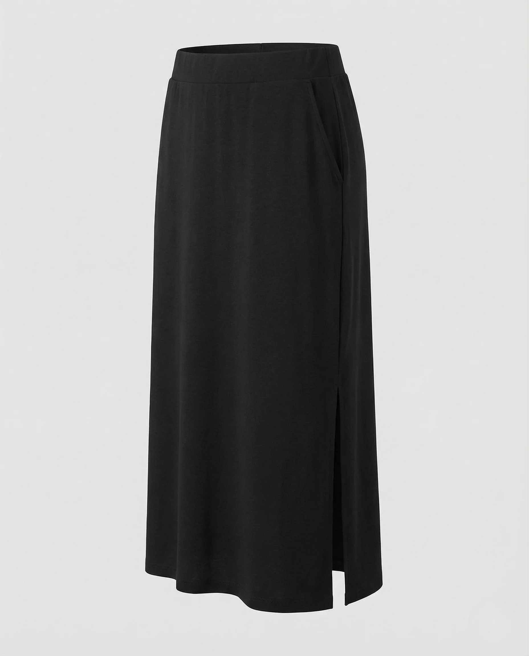 Damen Maxirock Seitenschlitz Asymmetrisch - Image 5