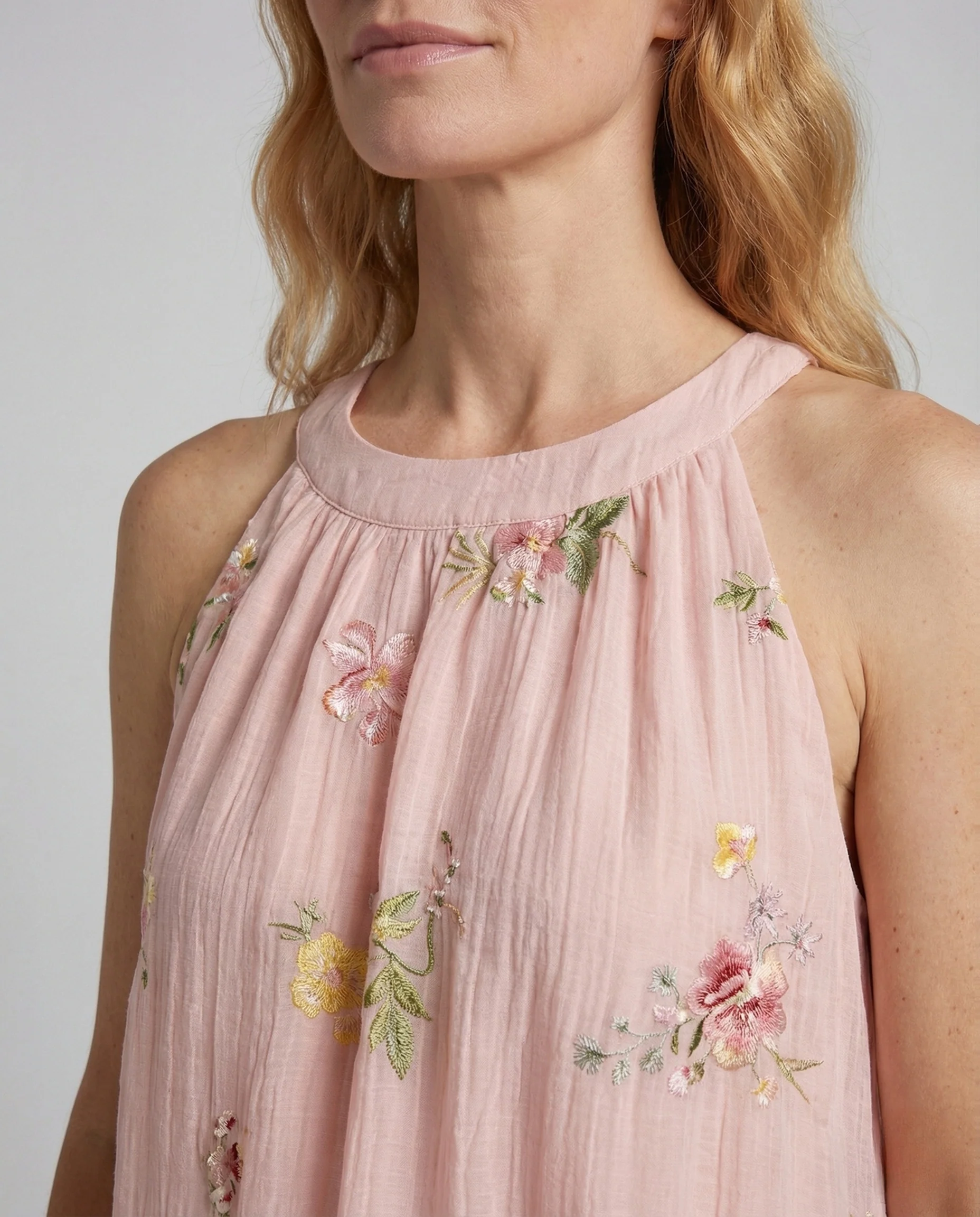 Damen Besticktes Chiffon Maxikleid - Image 4