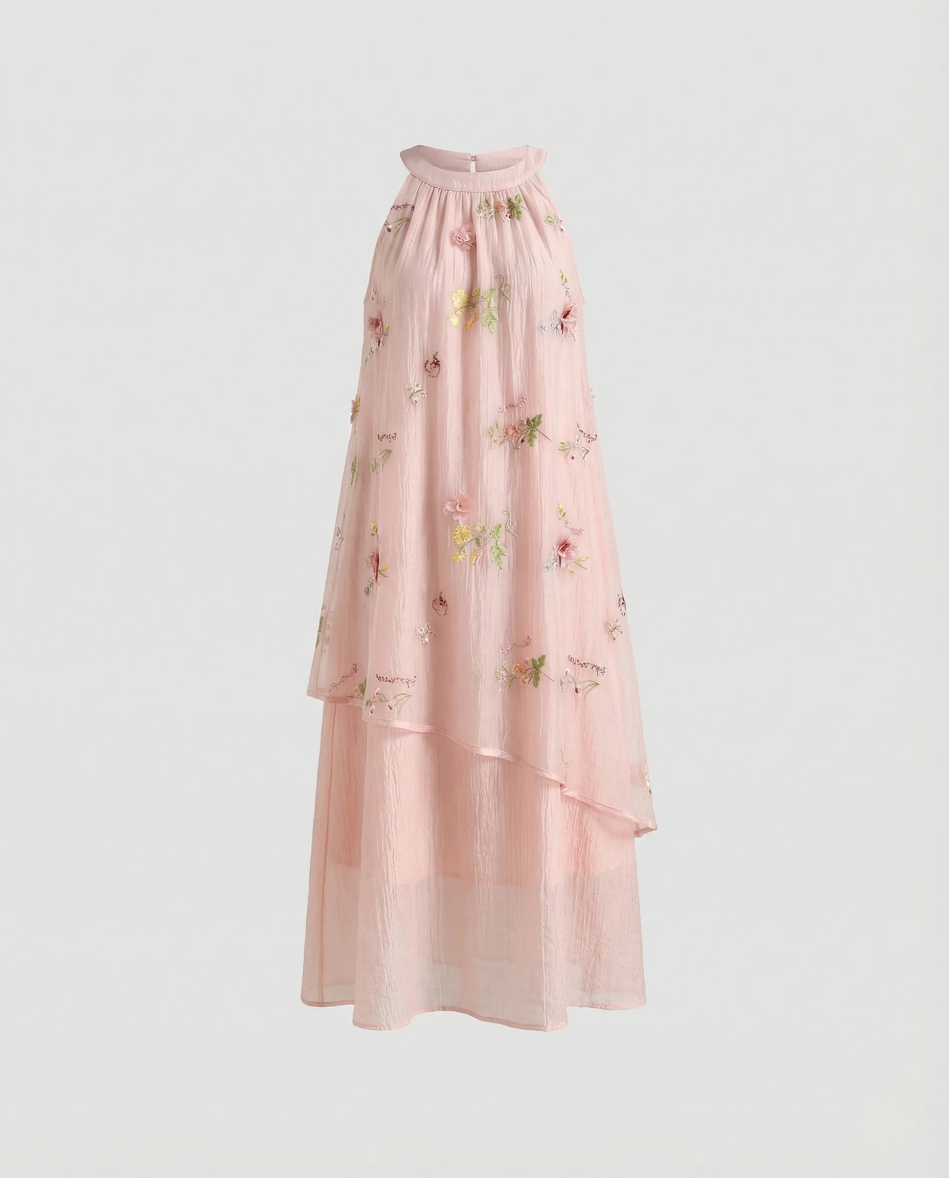 Damen Besticktes Chiffon Maxikleid - Image 5