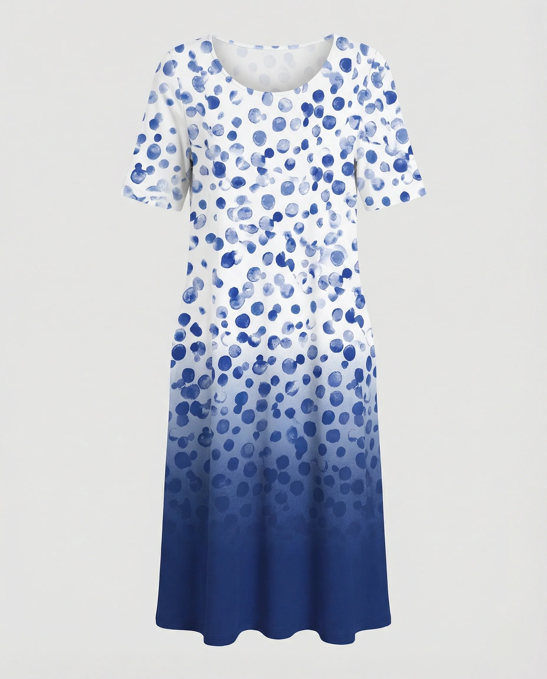 Damen Midikleid A-Linie Freizeitkleid - Image 13
