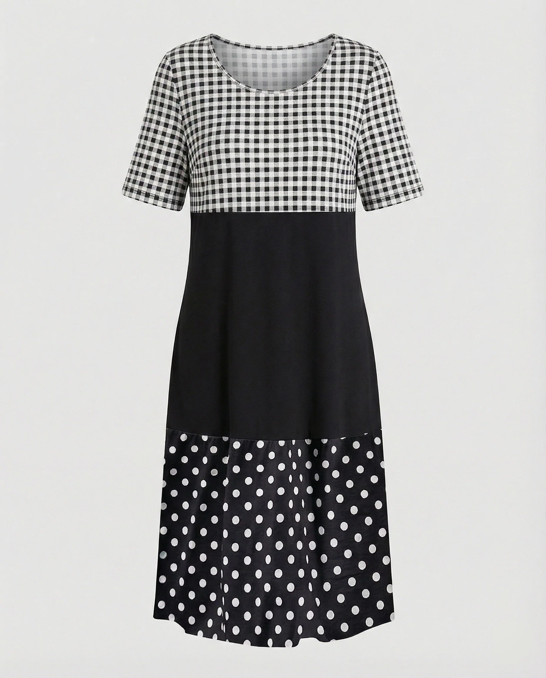 Damen Midikleid A-Linie Freizeitkleid - Image 20