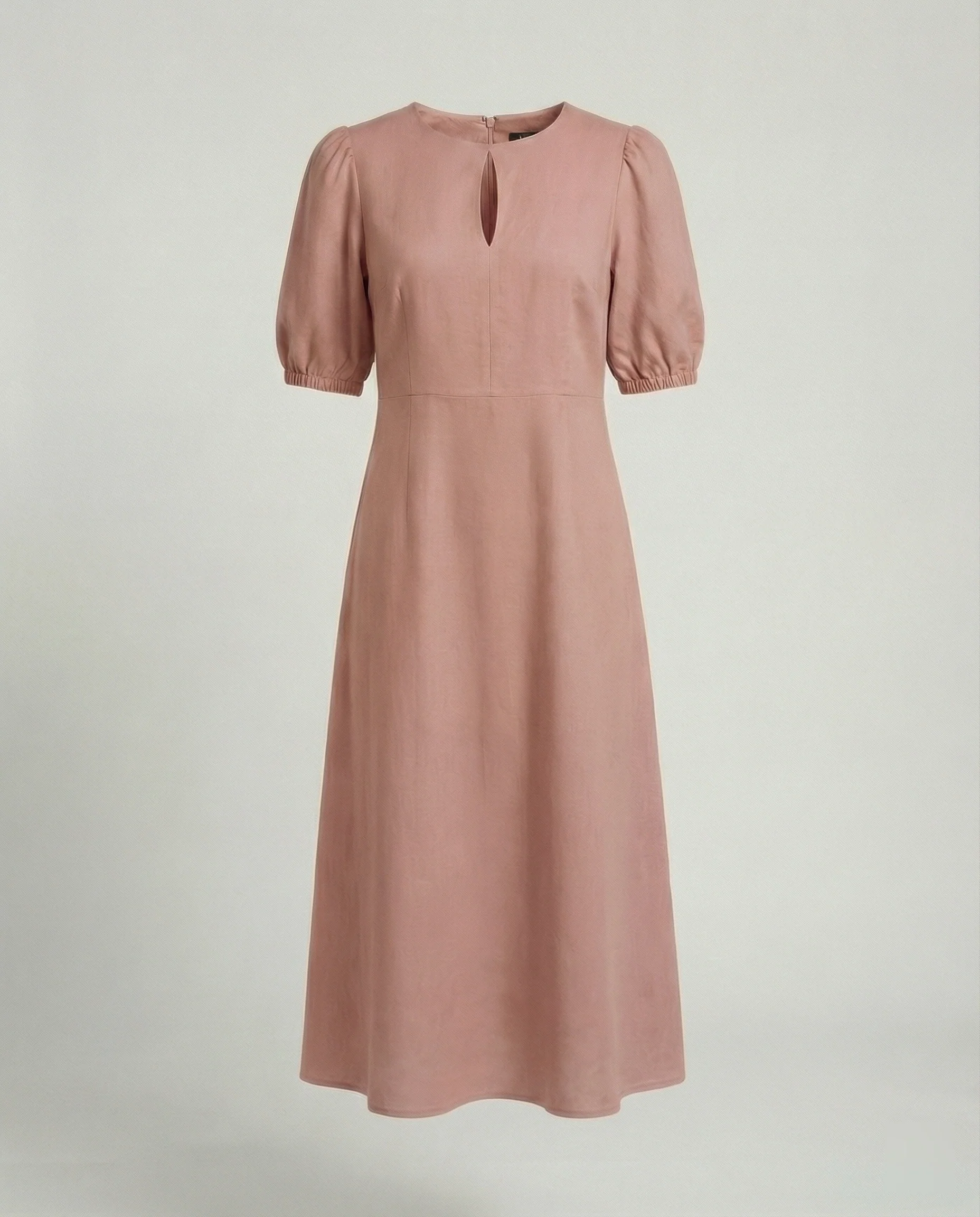 Damen Midikleid mit Ballonärmeln - Image 2