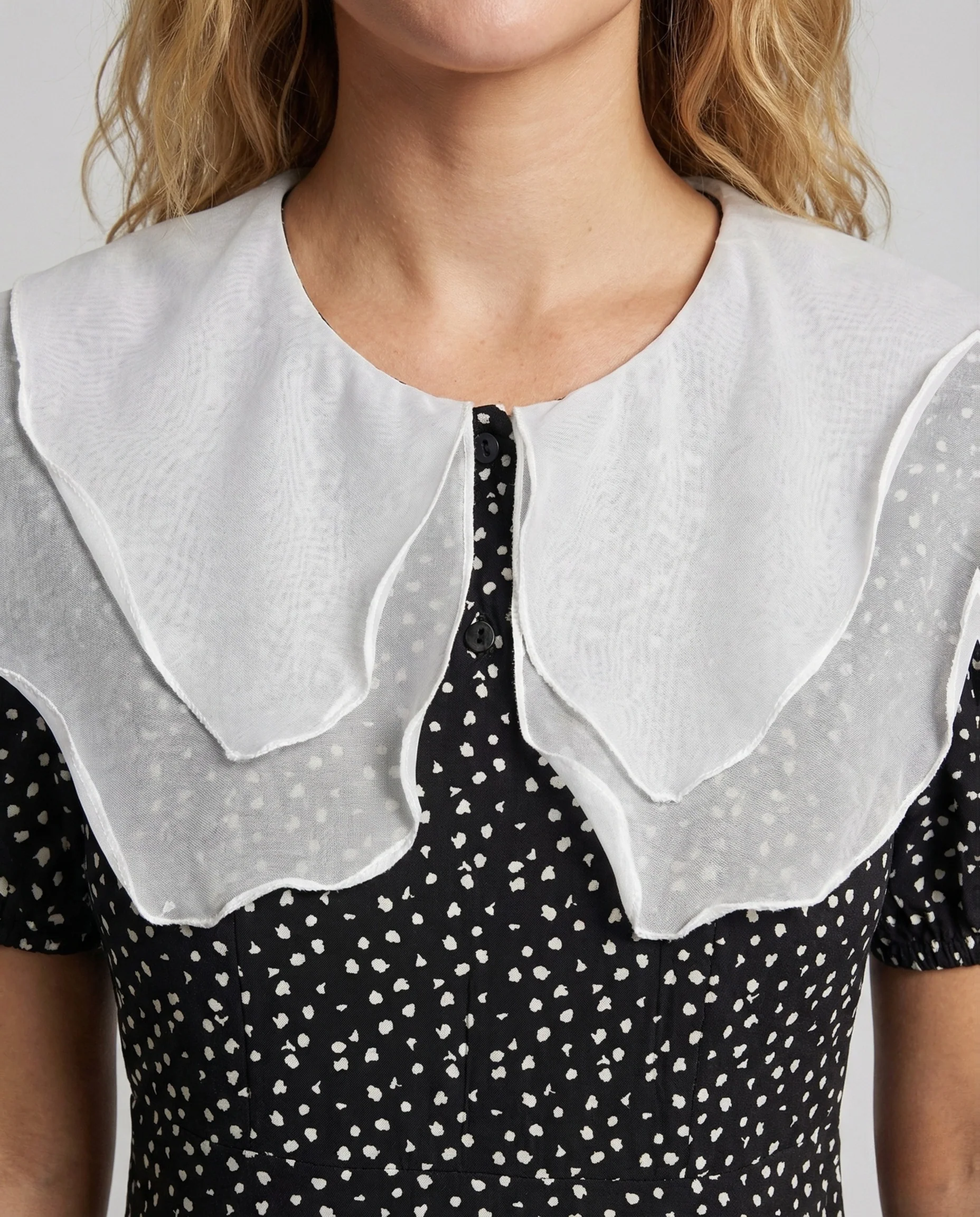 Damen Midikleid mit Doppelkragen - Image 3