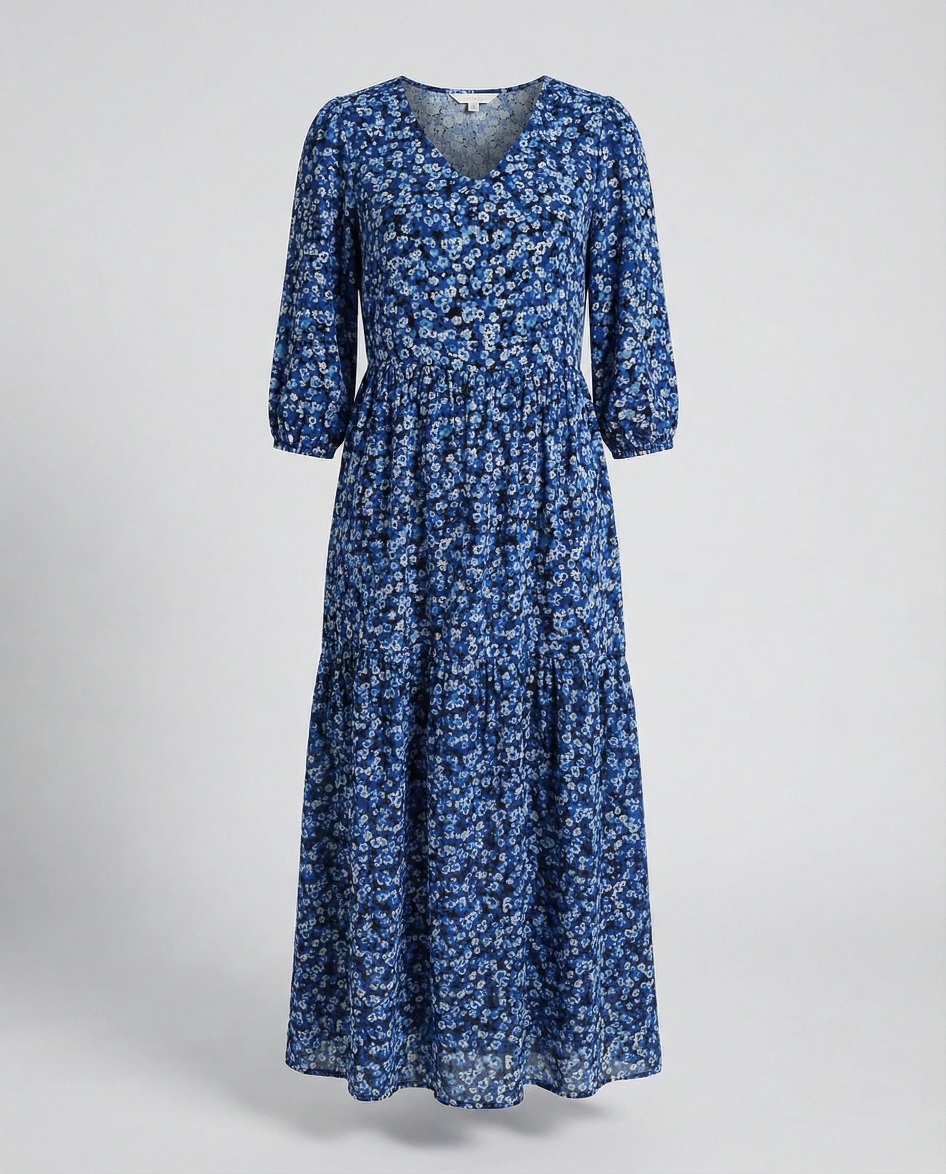 Damen Midikleid Sommer Stufenrock - Image 11