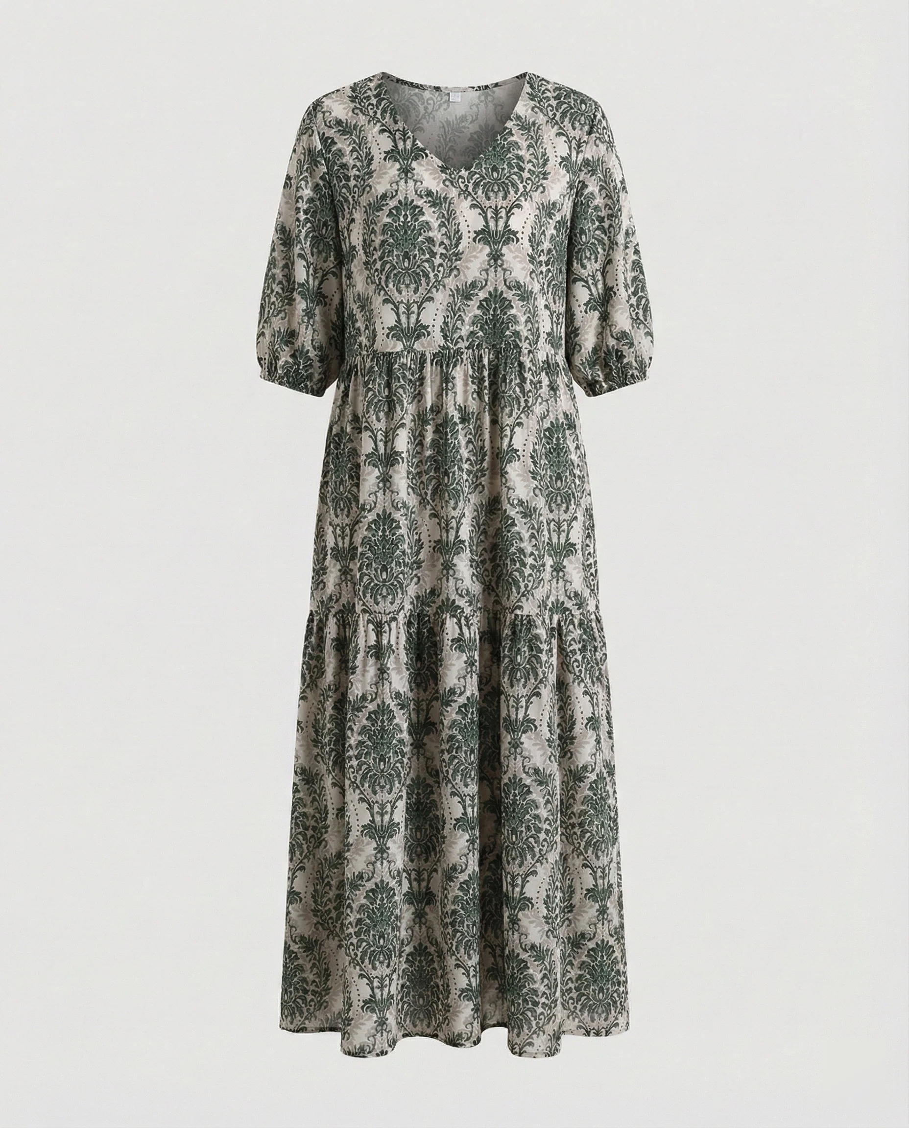 Damen Midikleid Sommer Stufenrock - Image 13
