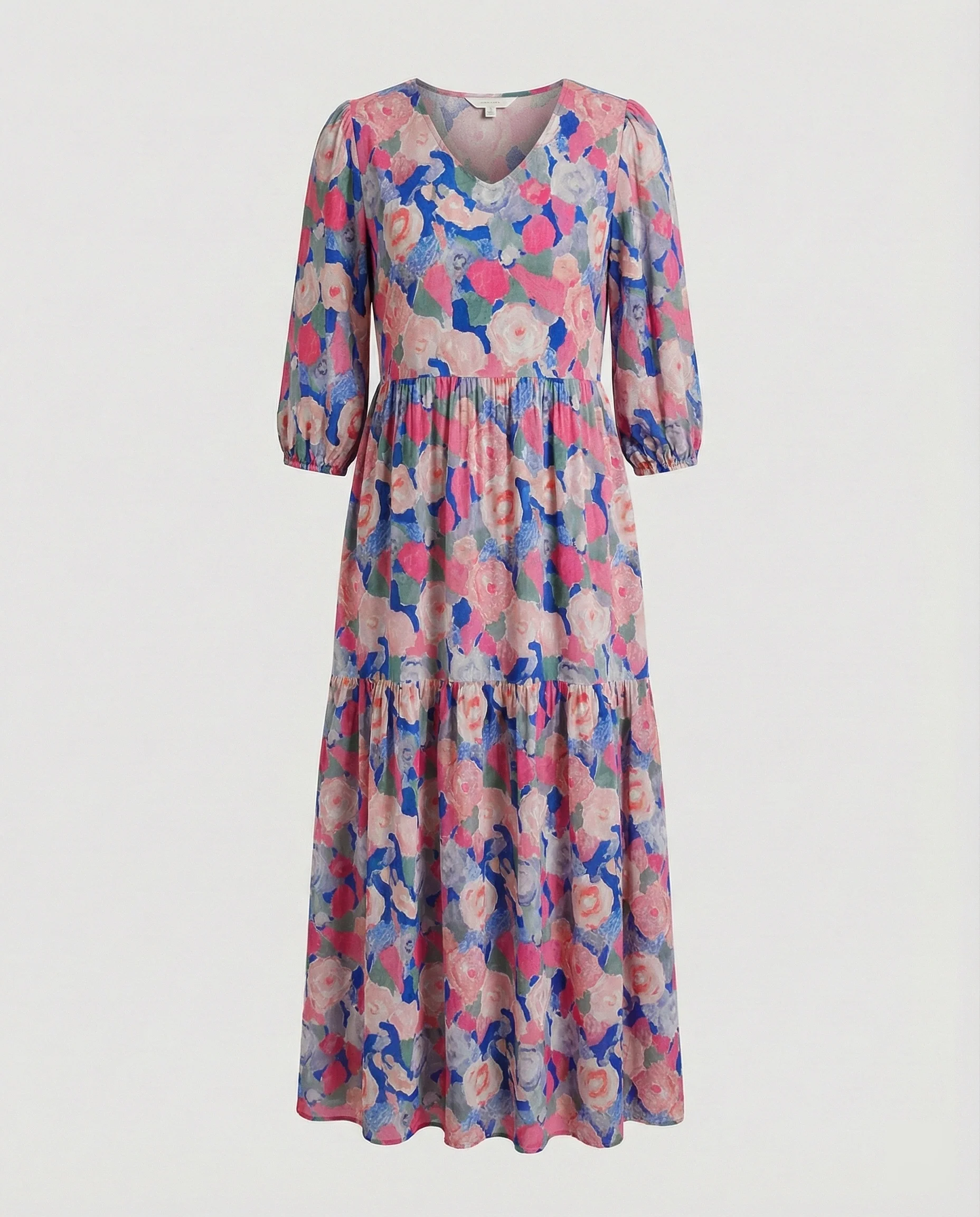 Damen Midikleid Sommer Stufenrock - Image 17