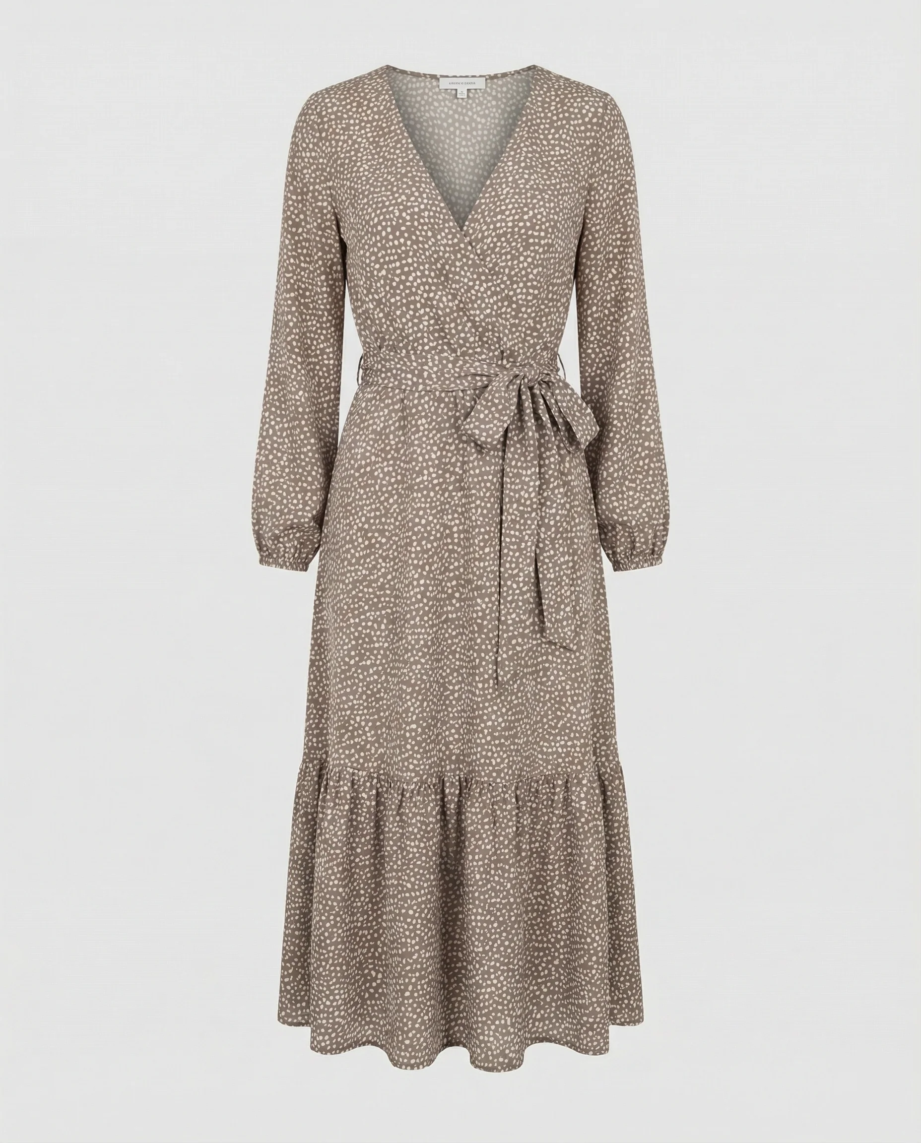 Damen Midikleid Wickeloptik Sommer - Image 6