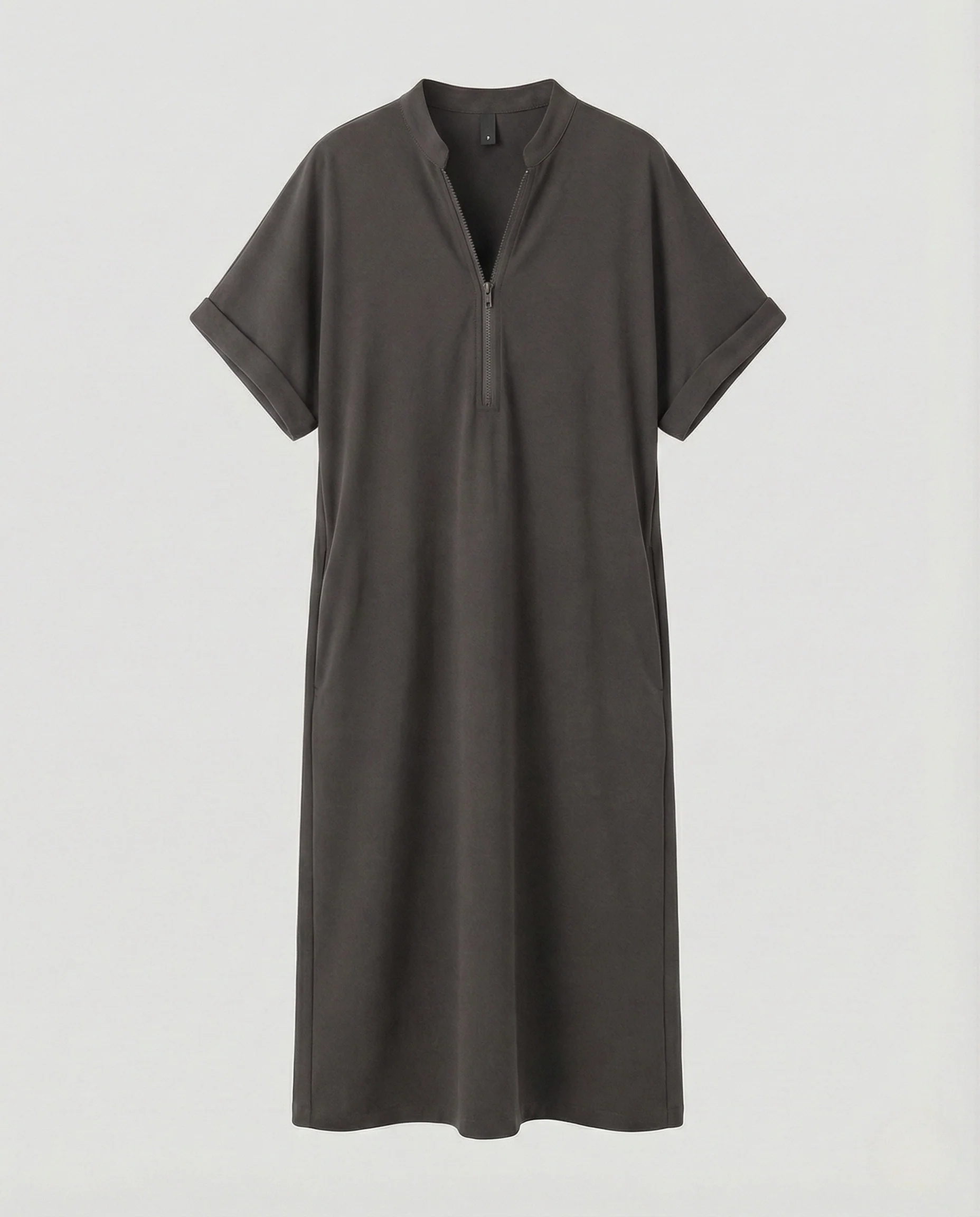 Damen Freizeit Midikleid mit Reißverschluss - Image 6
