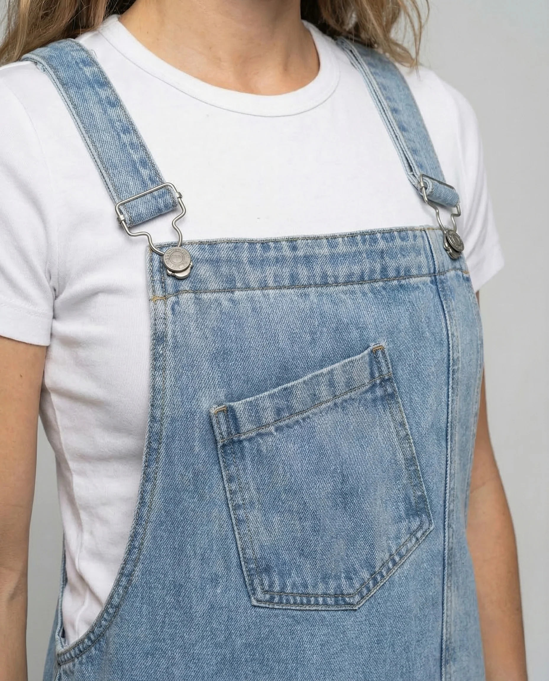 Damen Jeans Latzkleid Midi - Image 3
