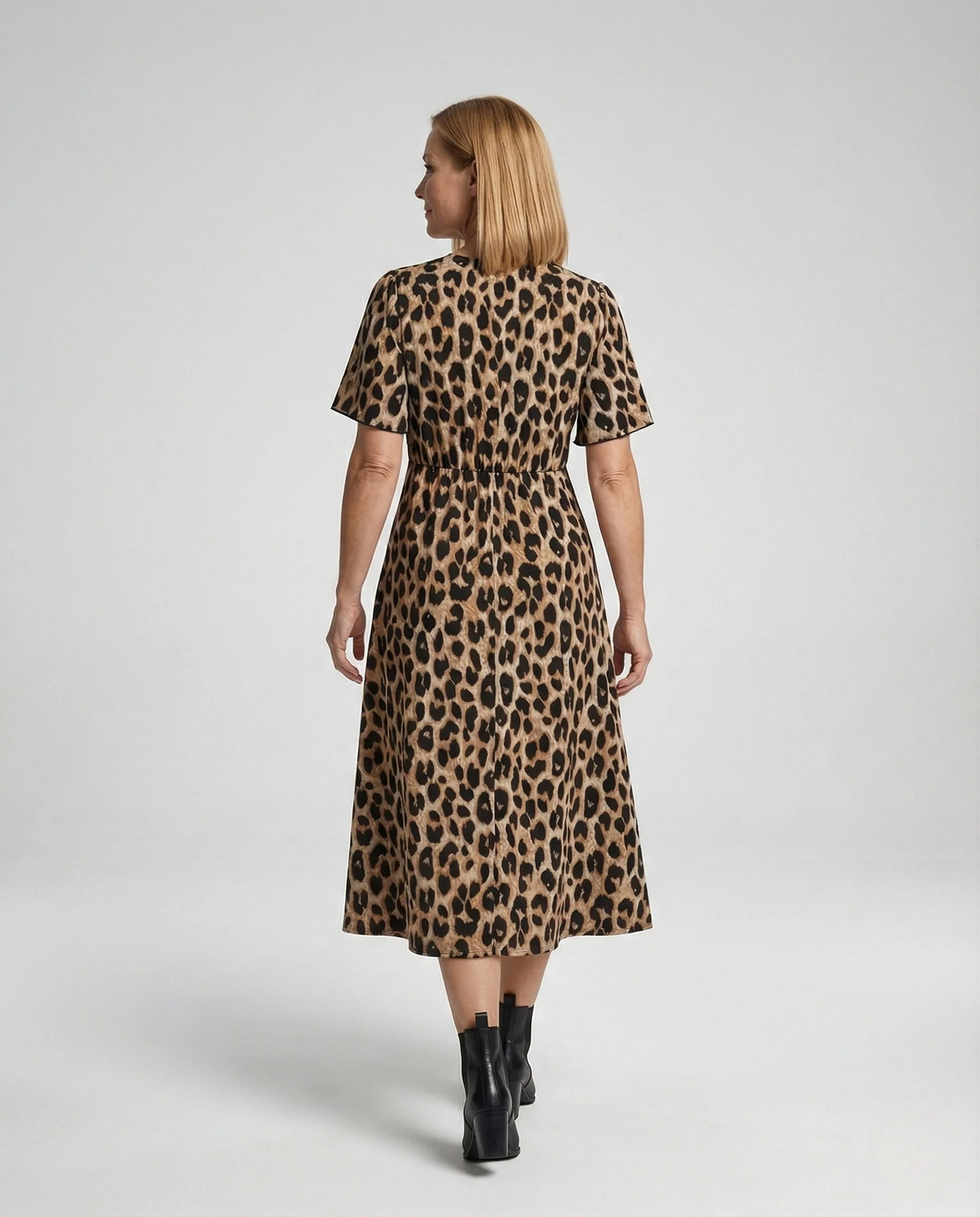 Freizeitkleid Damen Midikleid A-Linie - Image 4