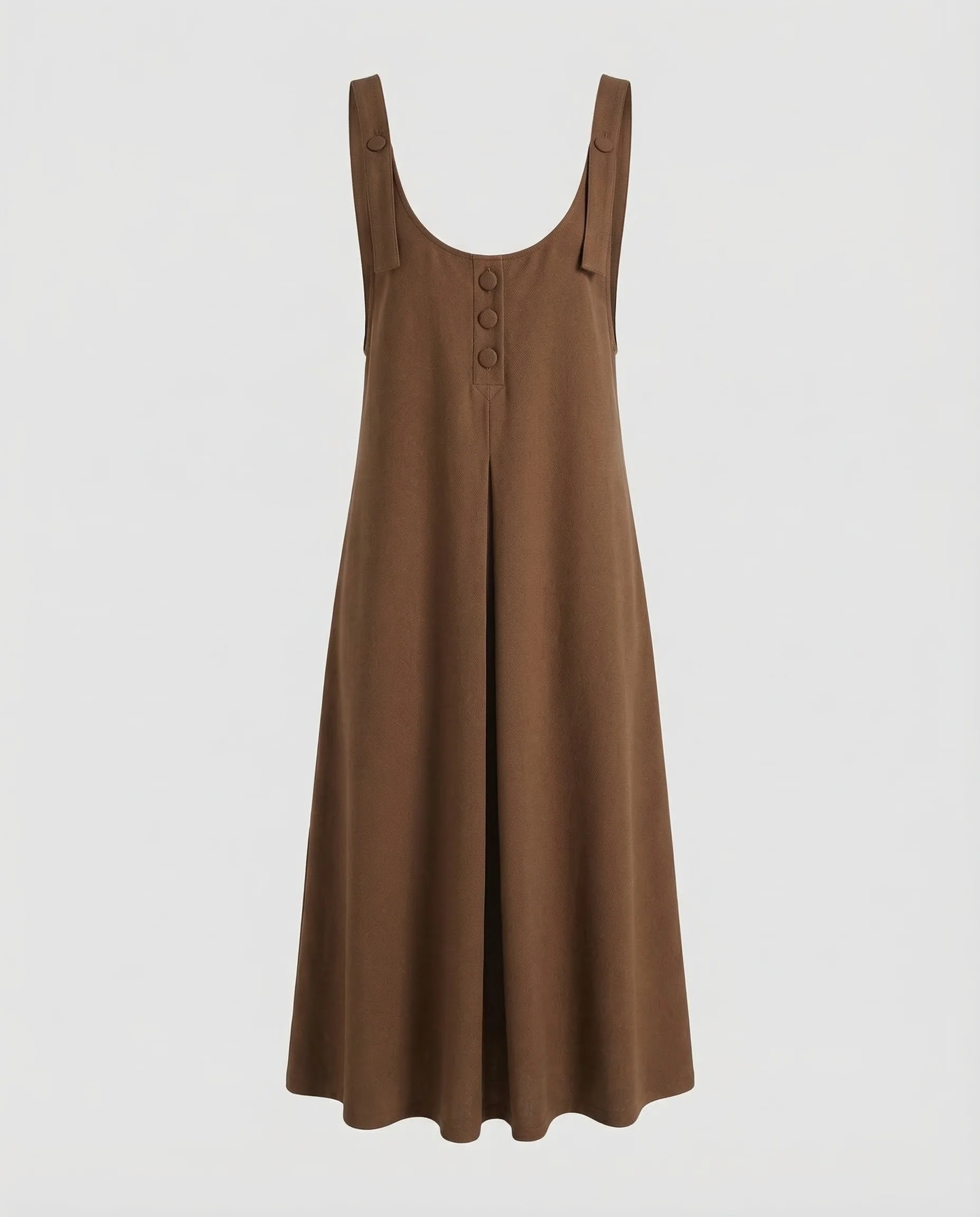 Damen Latzkleid Midi A Linie - Image 4