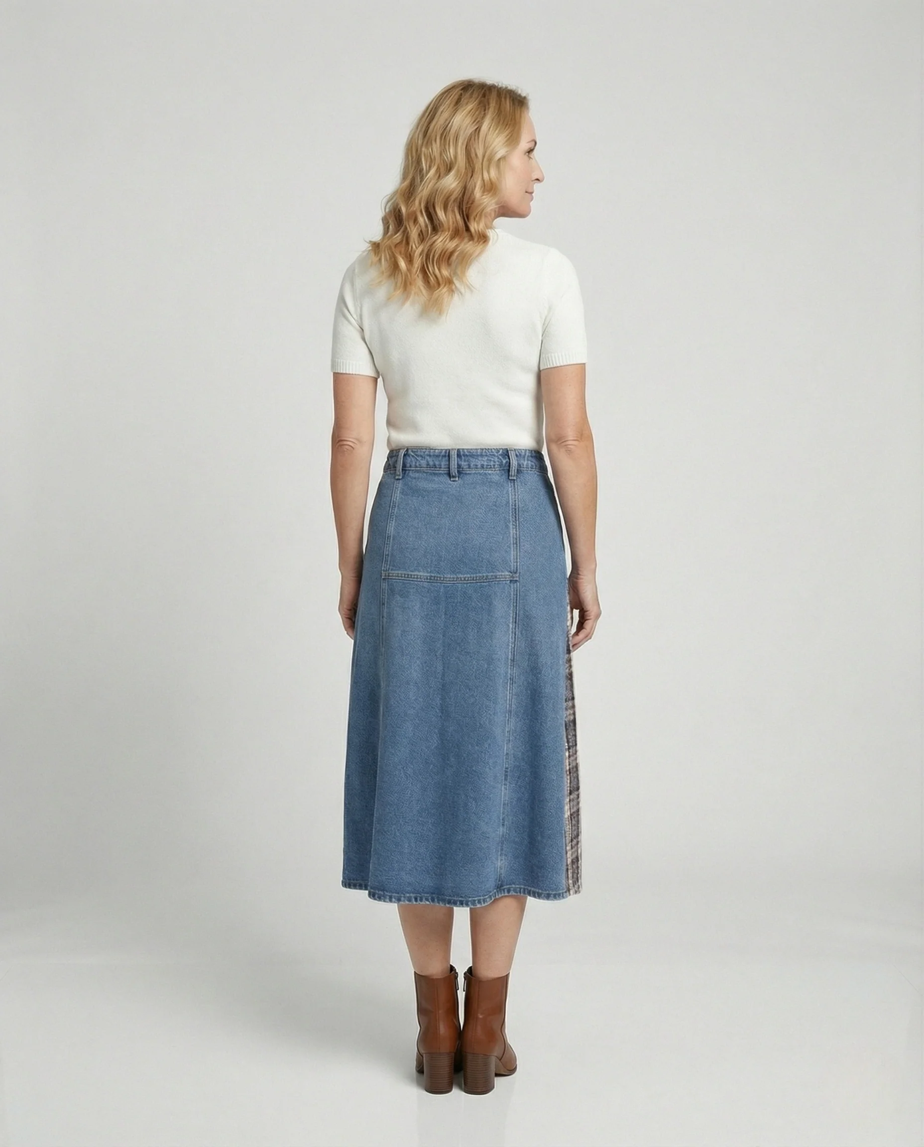 Midirock Damen Patchwork Design - Image 3