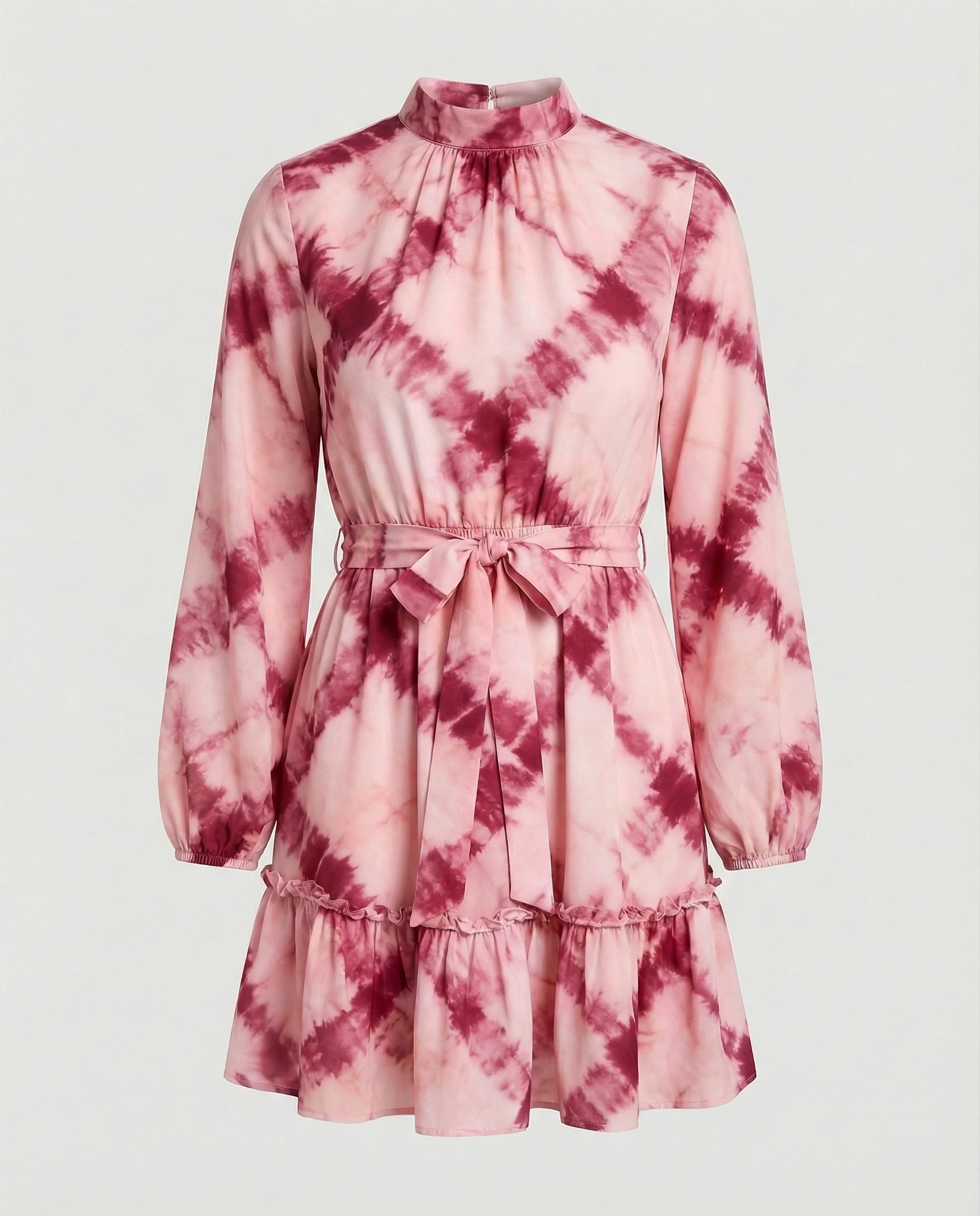 Damen Freizeitkleid Mini mit Volant - Image 10