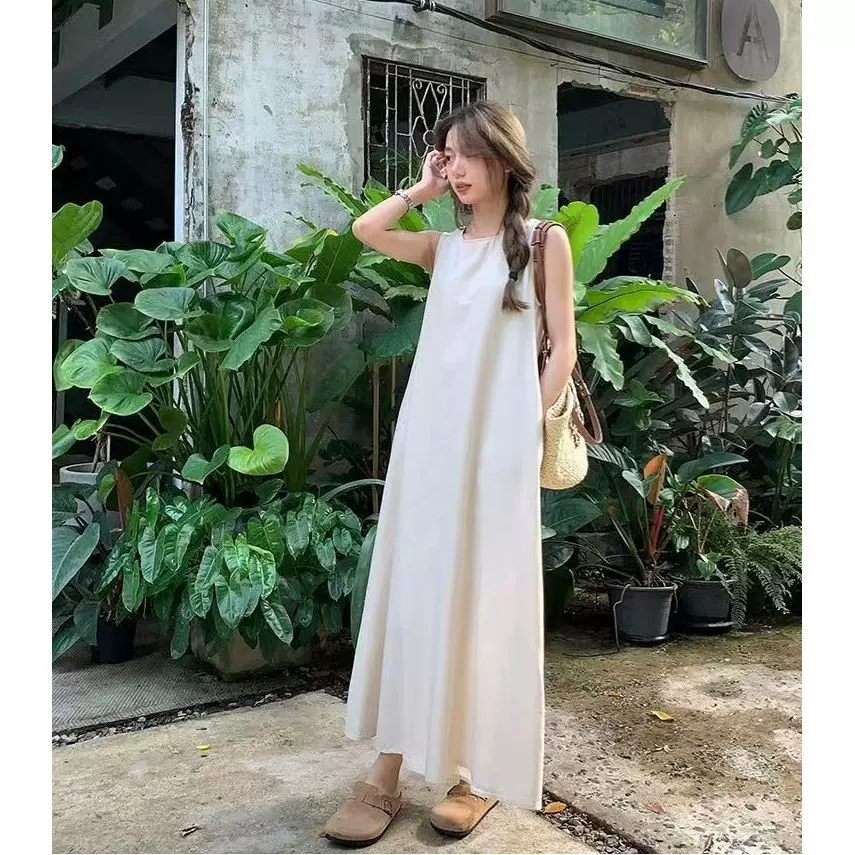 Damen Minimalistisches Kaftankleid in A-Linie - Image 7