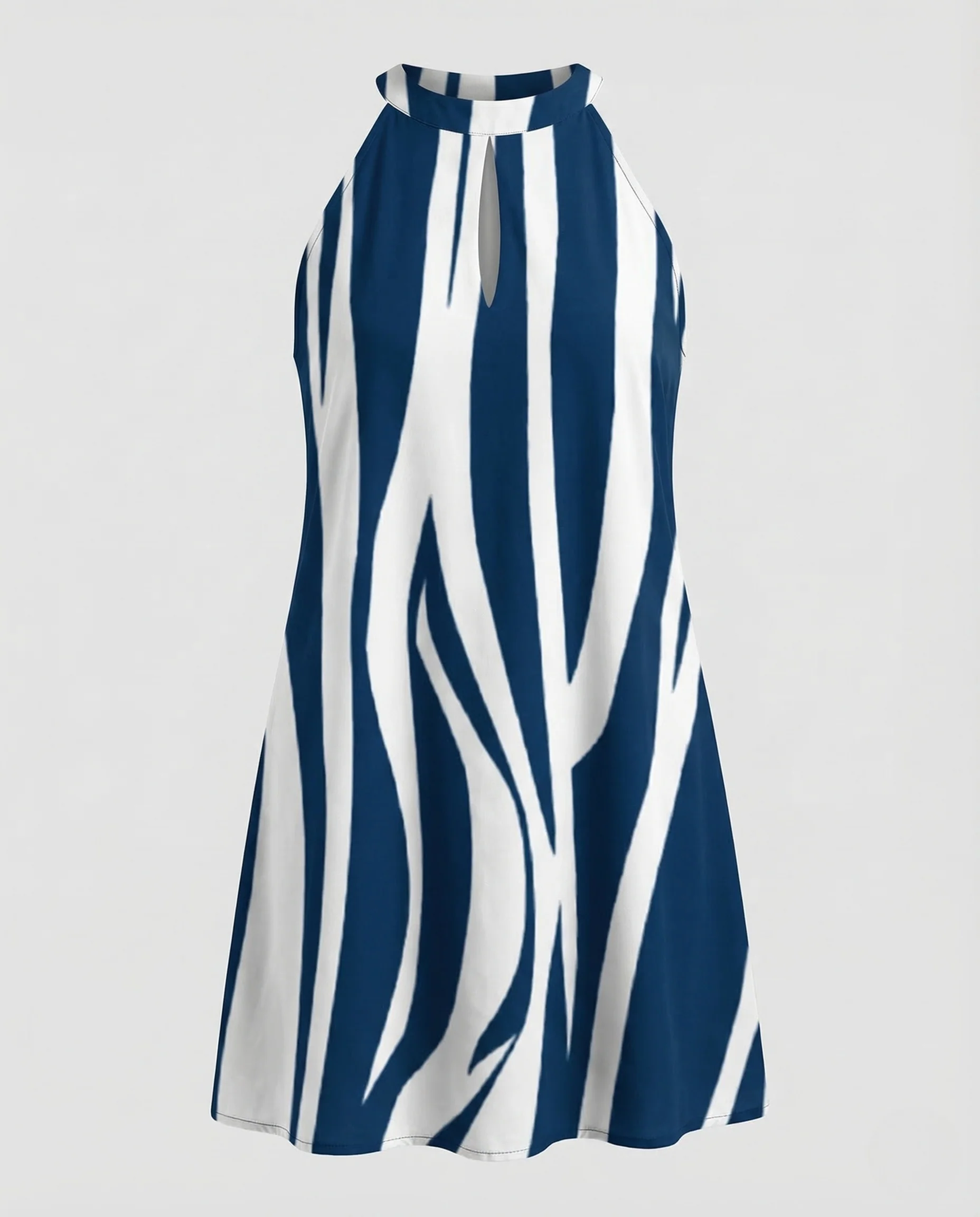 Damen Neckholder Minikleid A Linie - Image 5