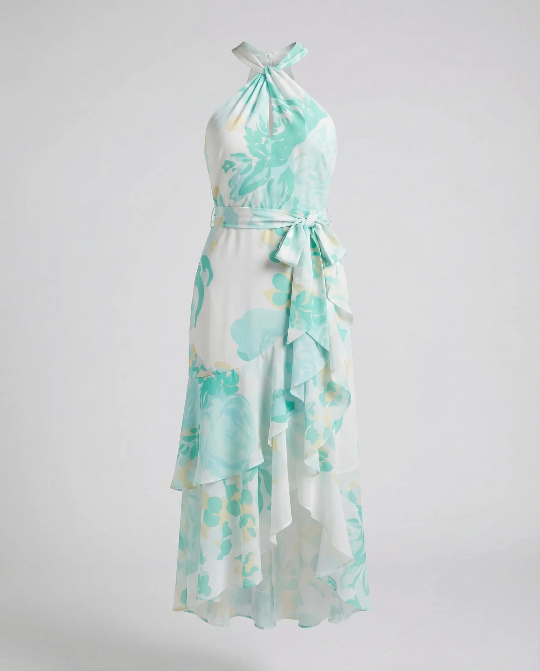 Damen Neckholder Wickelkleid aus Chiffon - Image 4