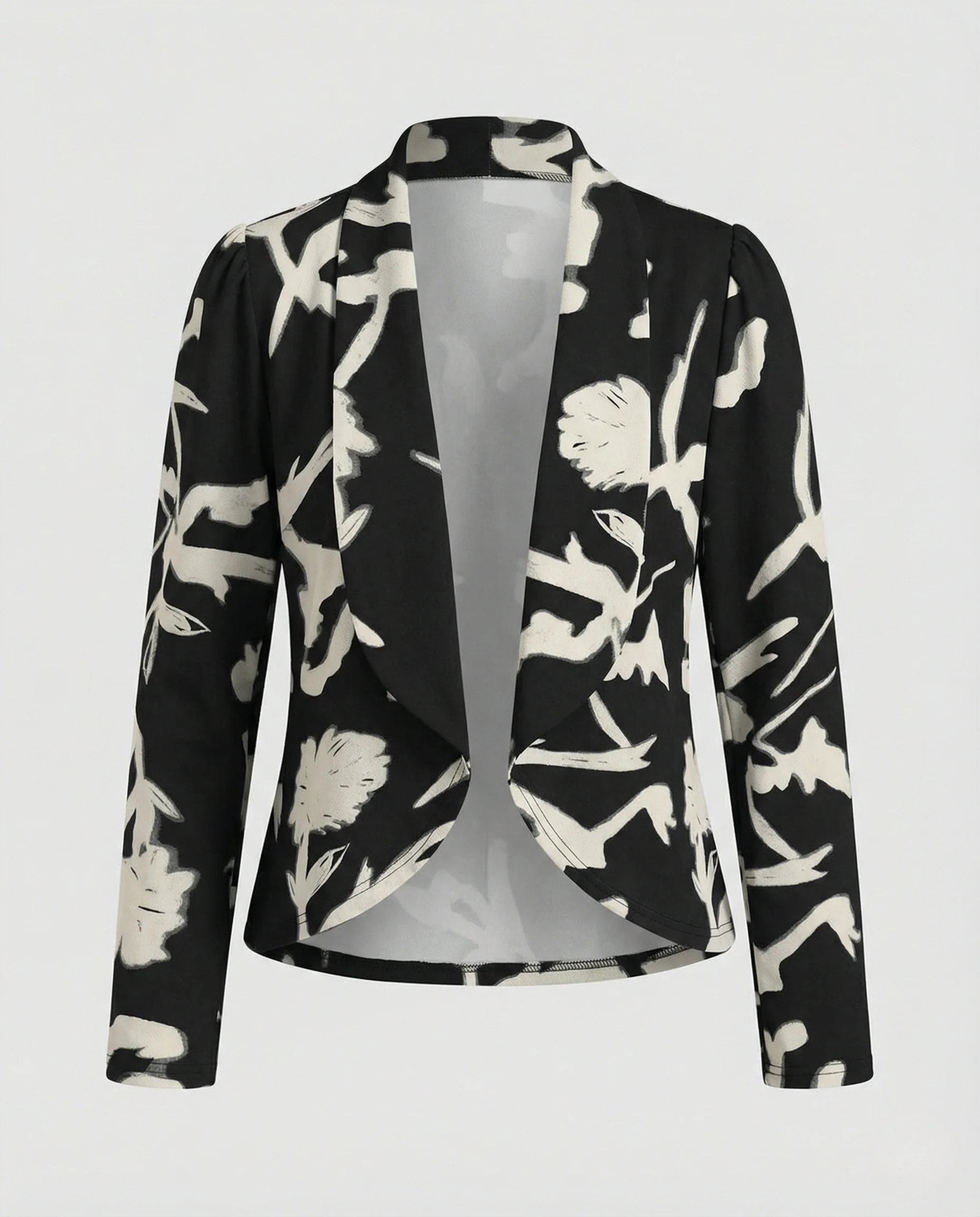 Damen Blazer Jersey Floral - Image 5