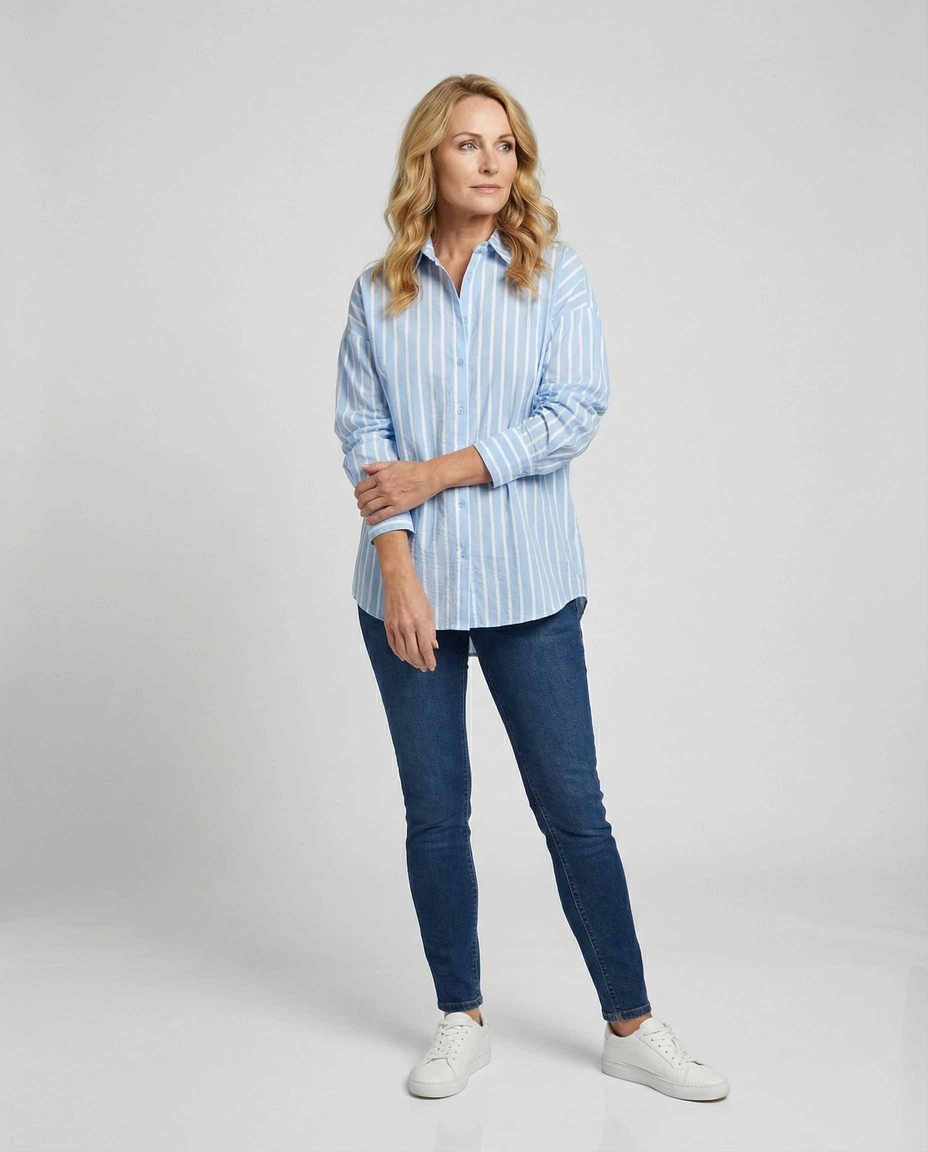 Damen Bluse Oversize Samt - Image 2