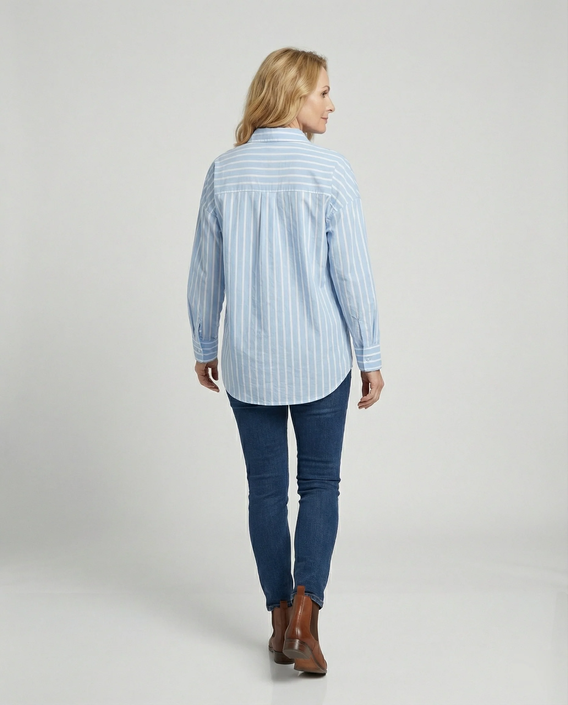 Damen Bluse Oversize Samt - Image 3