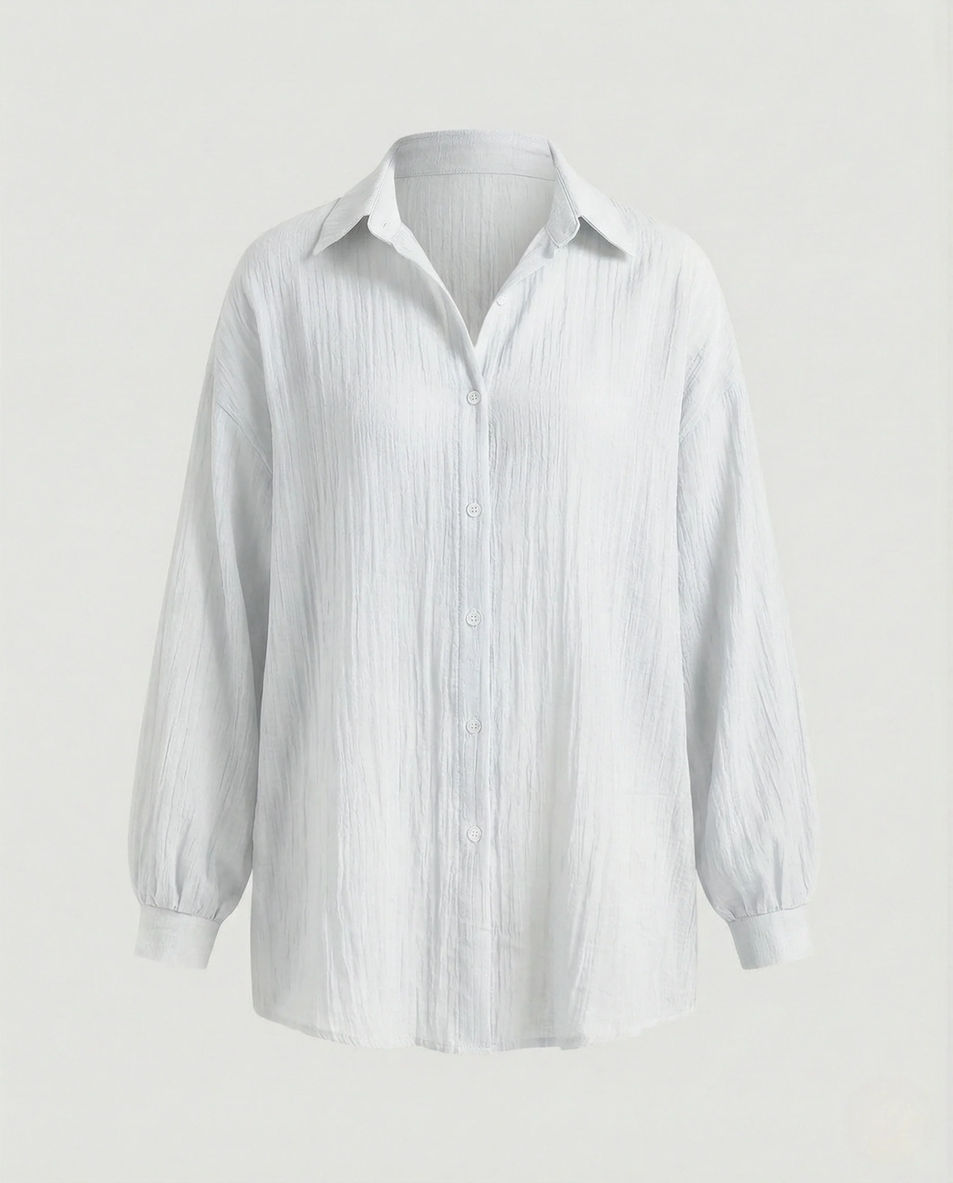 Bluse Damen Oversize Knoten - Image 5