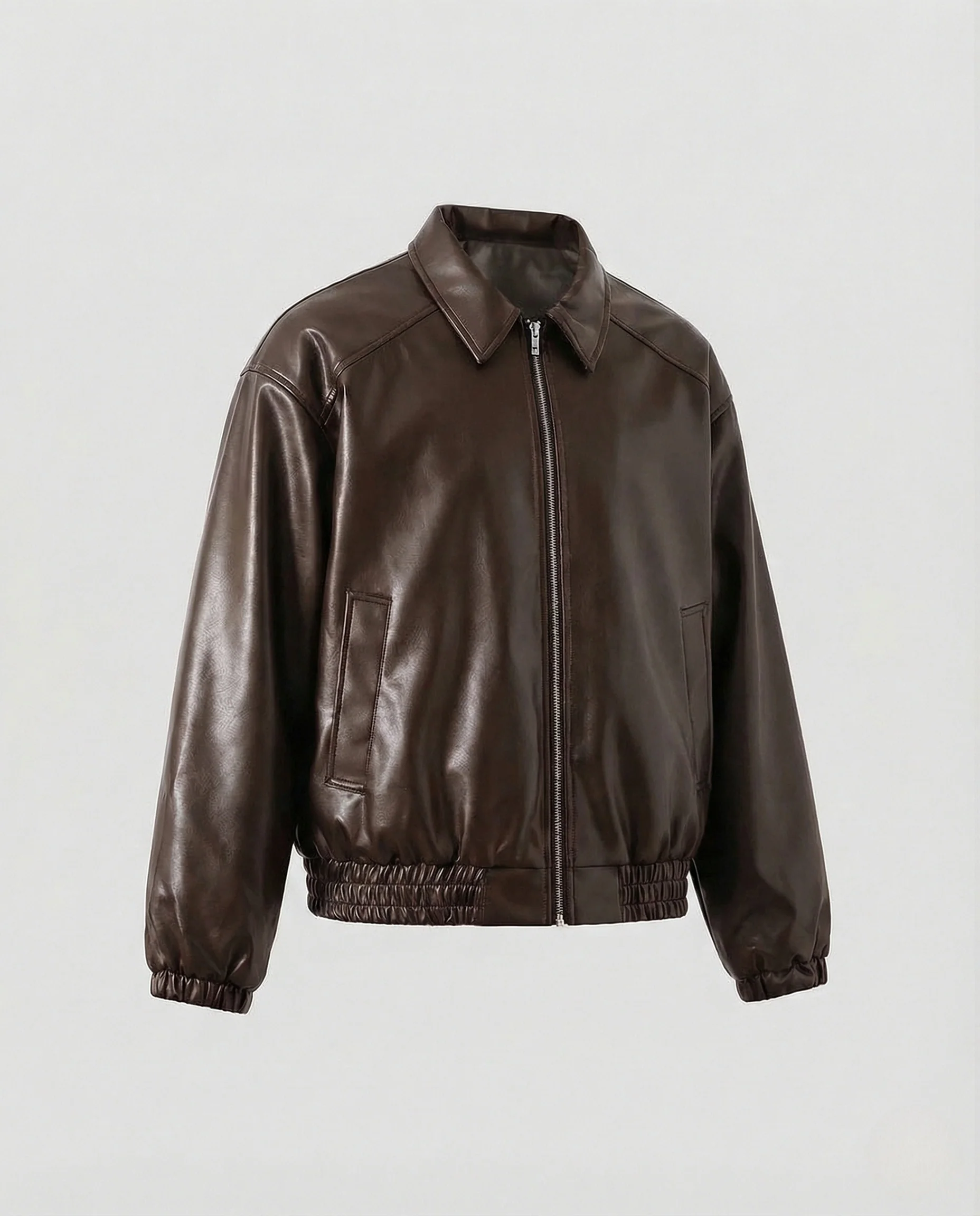 Damen Oversize Utility Jacke Kunstleder - Image 6