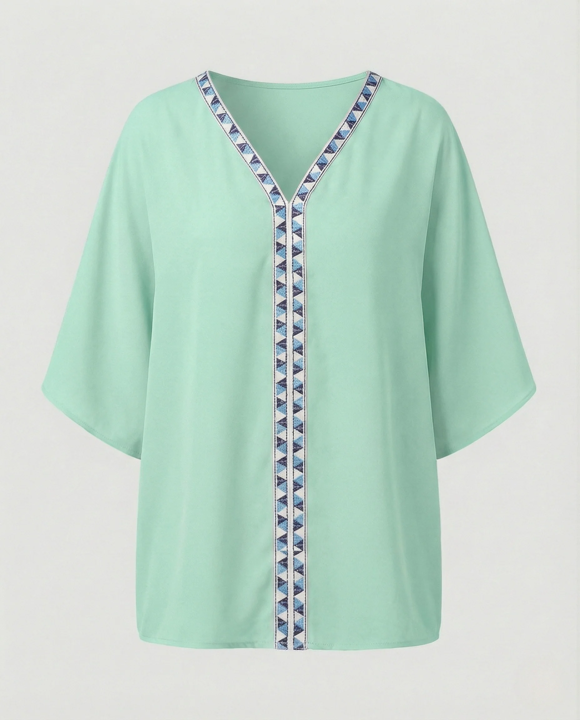 Oversize Tunika Damen Bestickt - Image 10