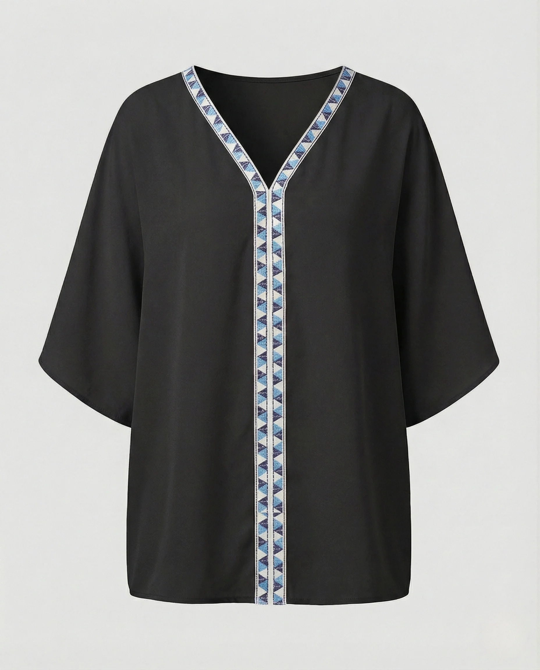 Oversize Tunika Damen Bestickt - Image 9