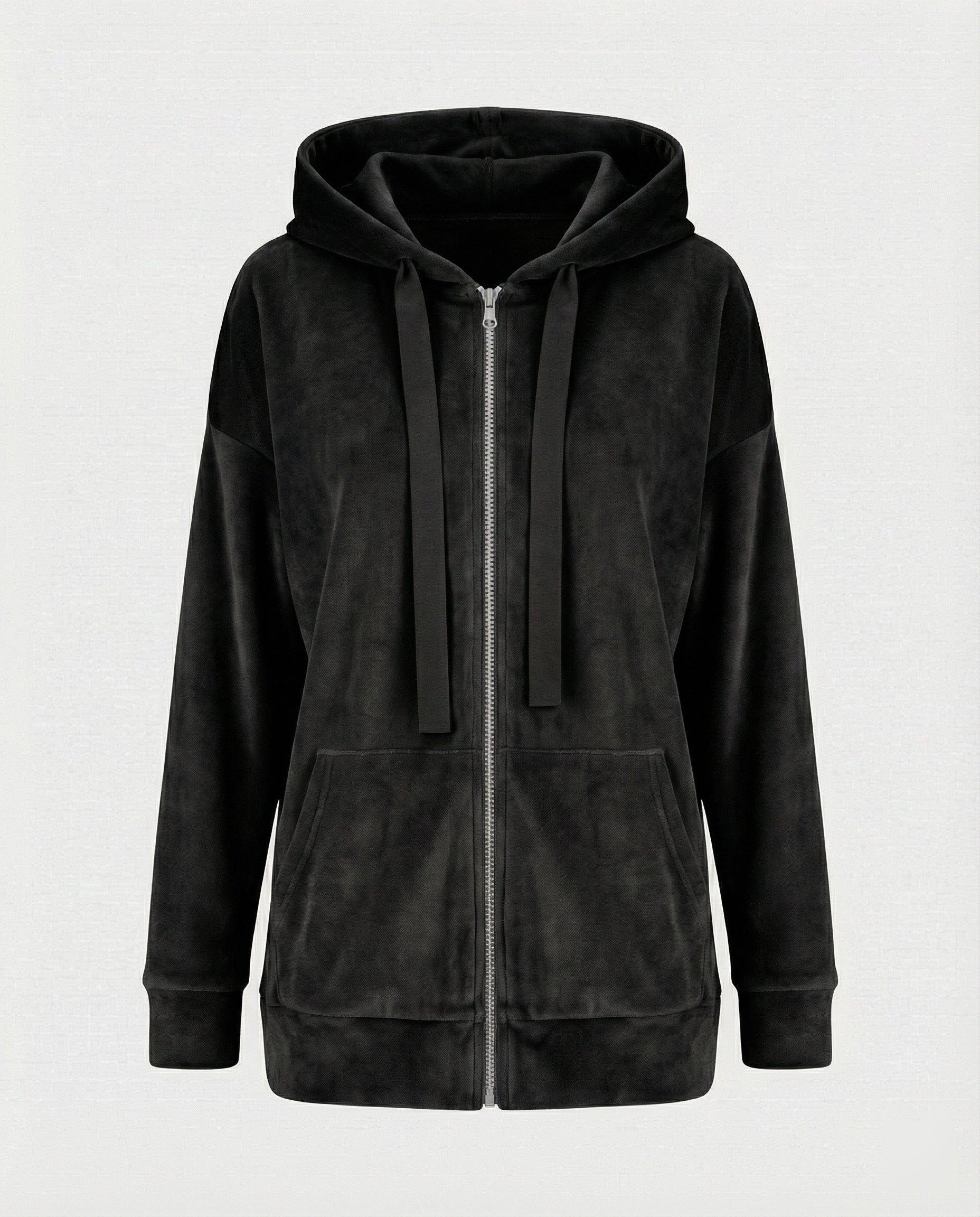 Freizeitkleidung Damen Velours Kapuzenjacke - Image 2