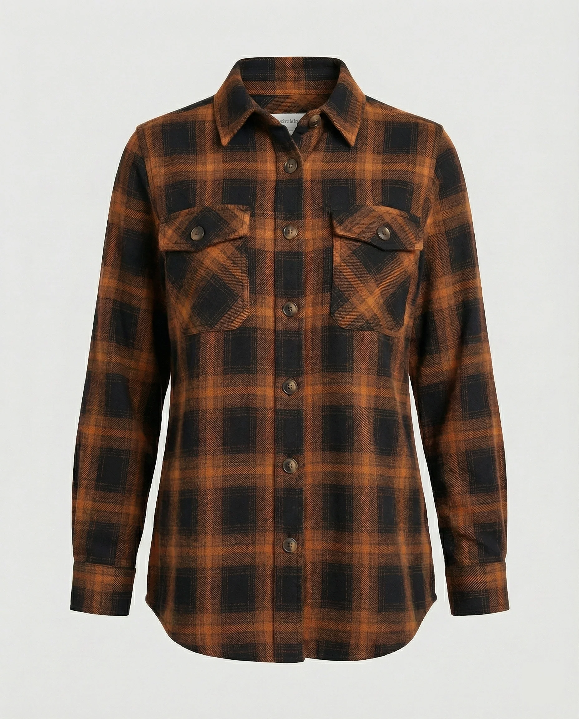 Damen Hemdjacke Flanell Karo - Image 3