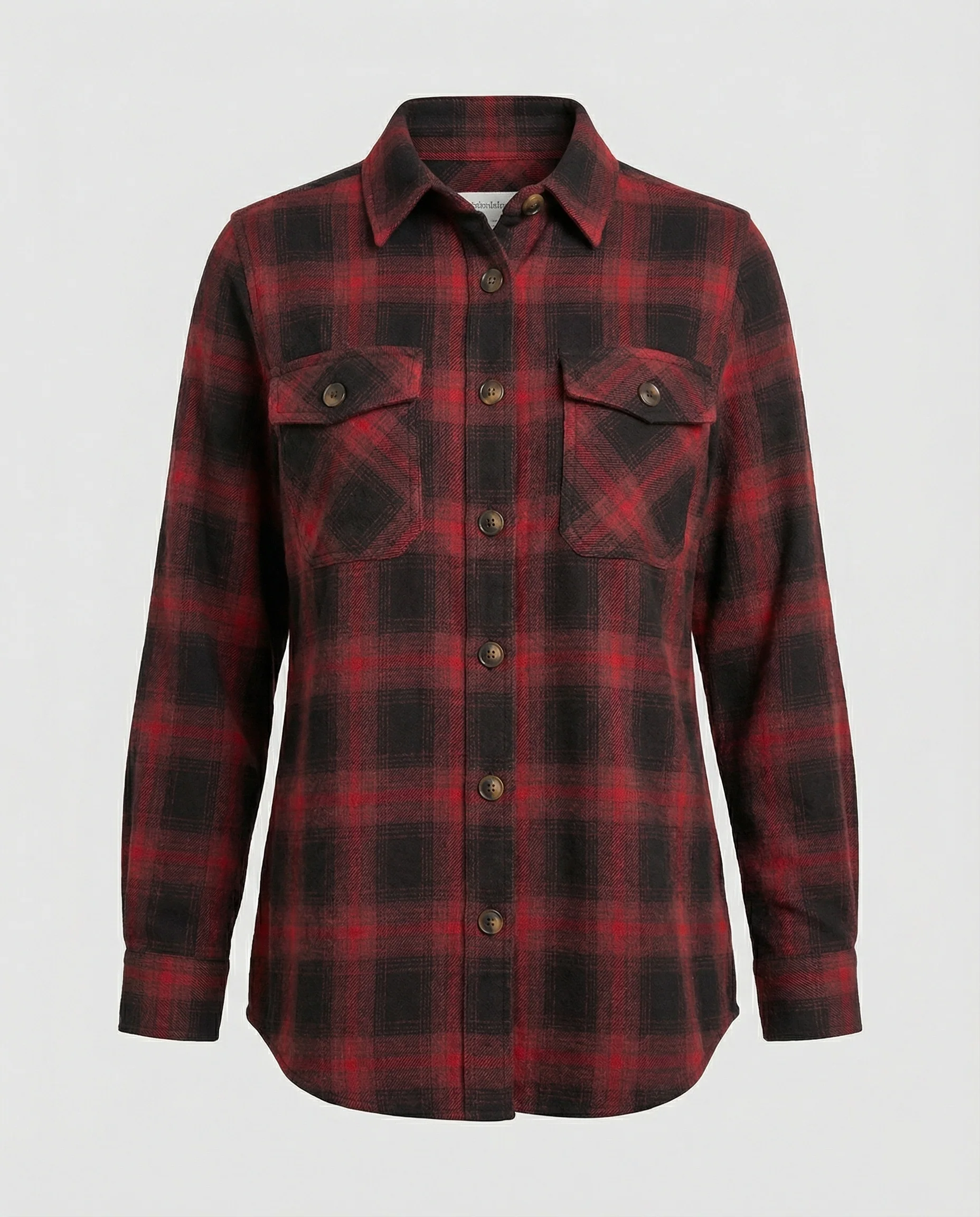 Damen Hemdjacke Flanell Karo - Image 8