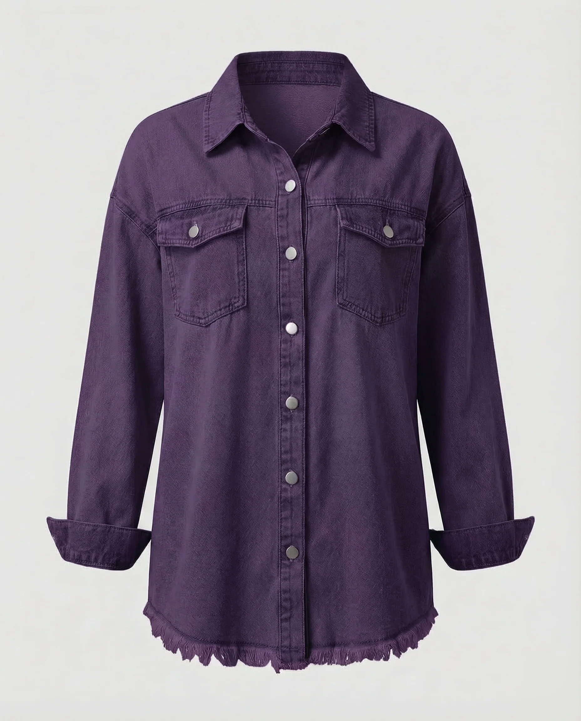 Damen Jeanshemdjacke Oversize - Image 15