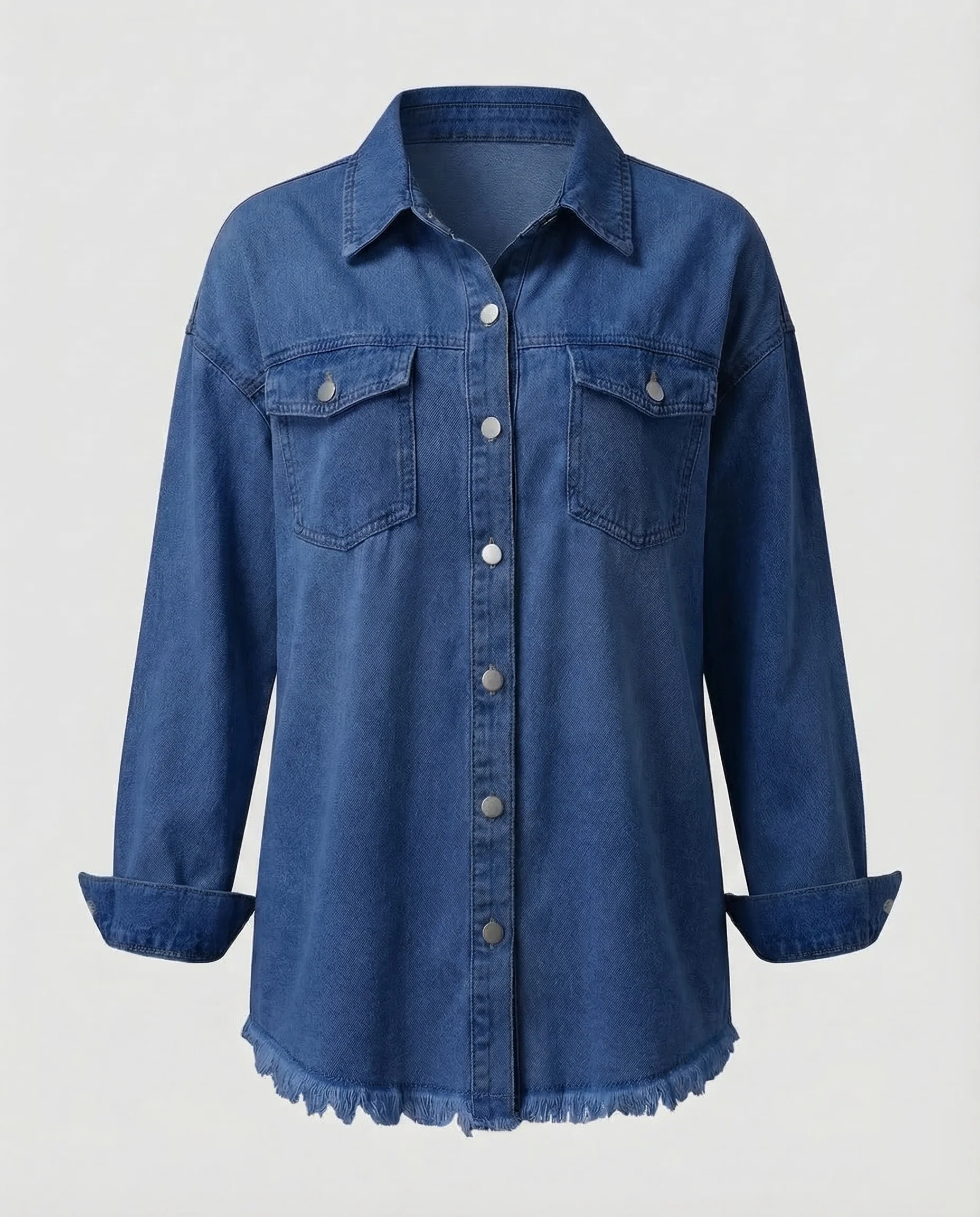 Damen Jeanshemdjacke Oversize - Image 7