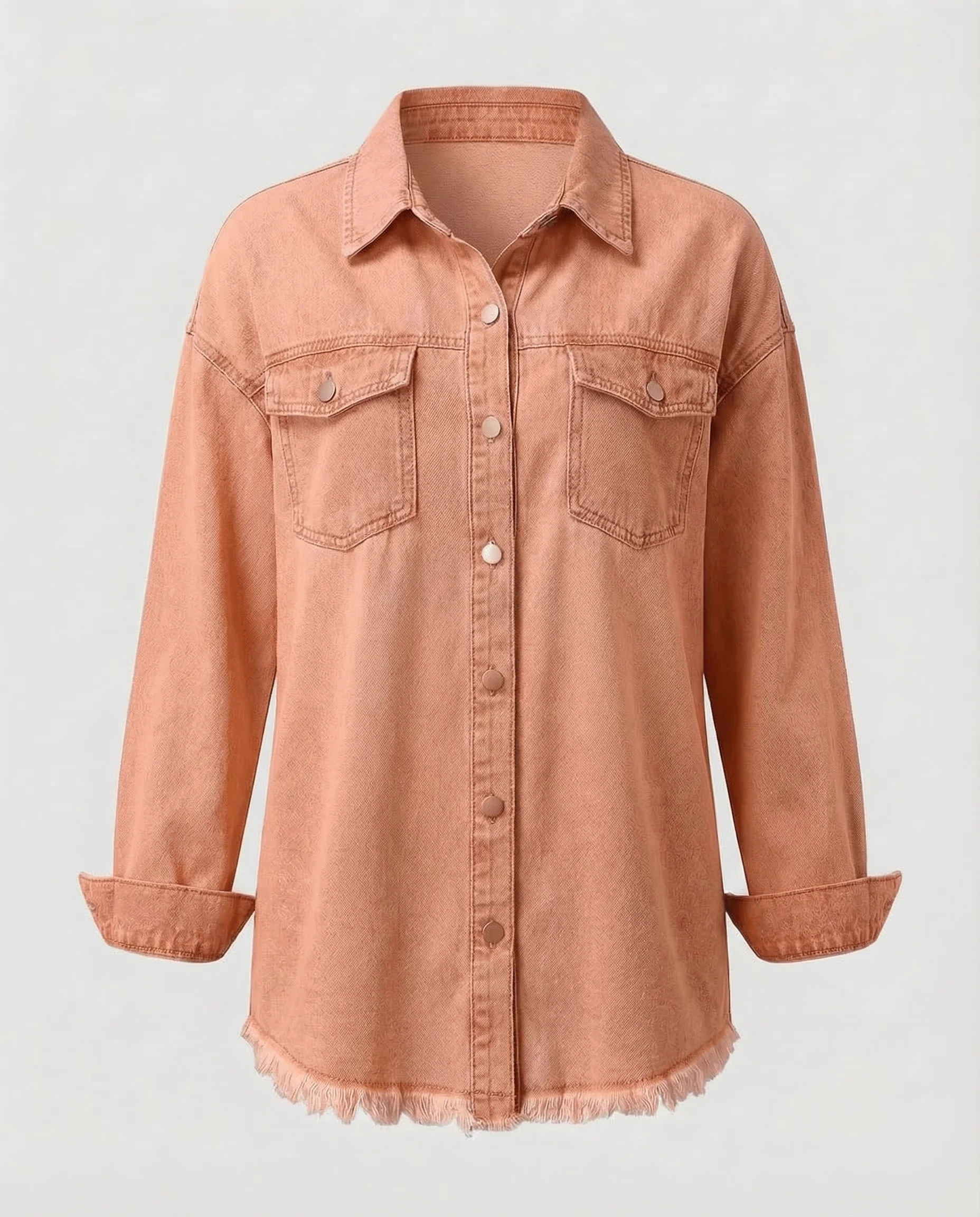 Damen Jeanshemdjacke Oversize - Image 8